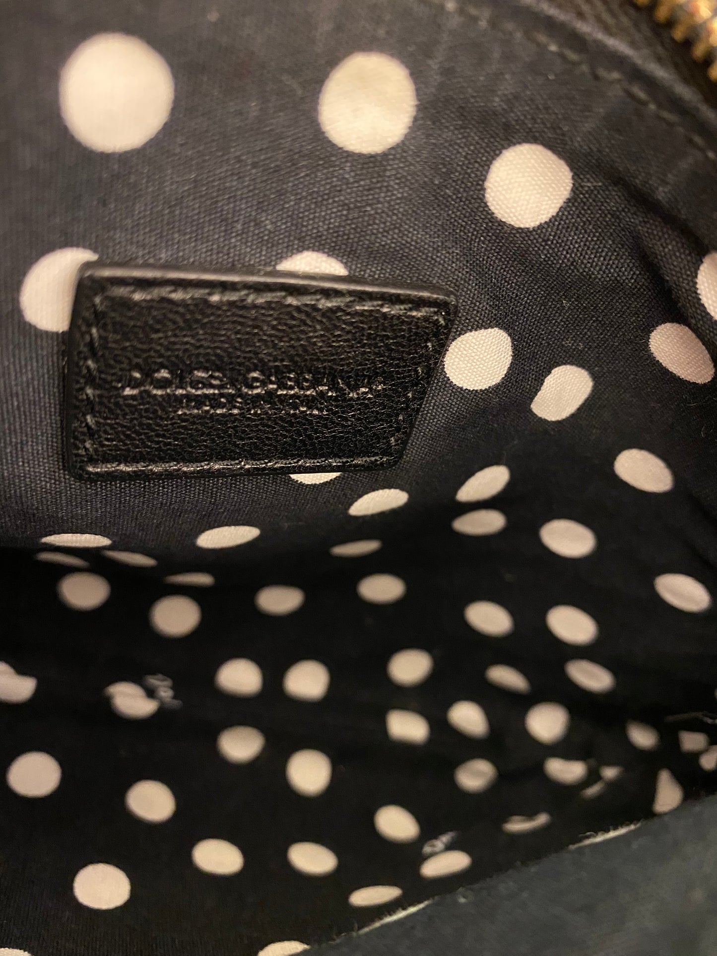 DOLCE & GABBANA Leather Chain Clutch