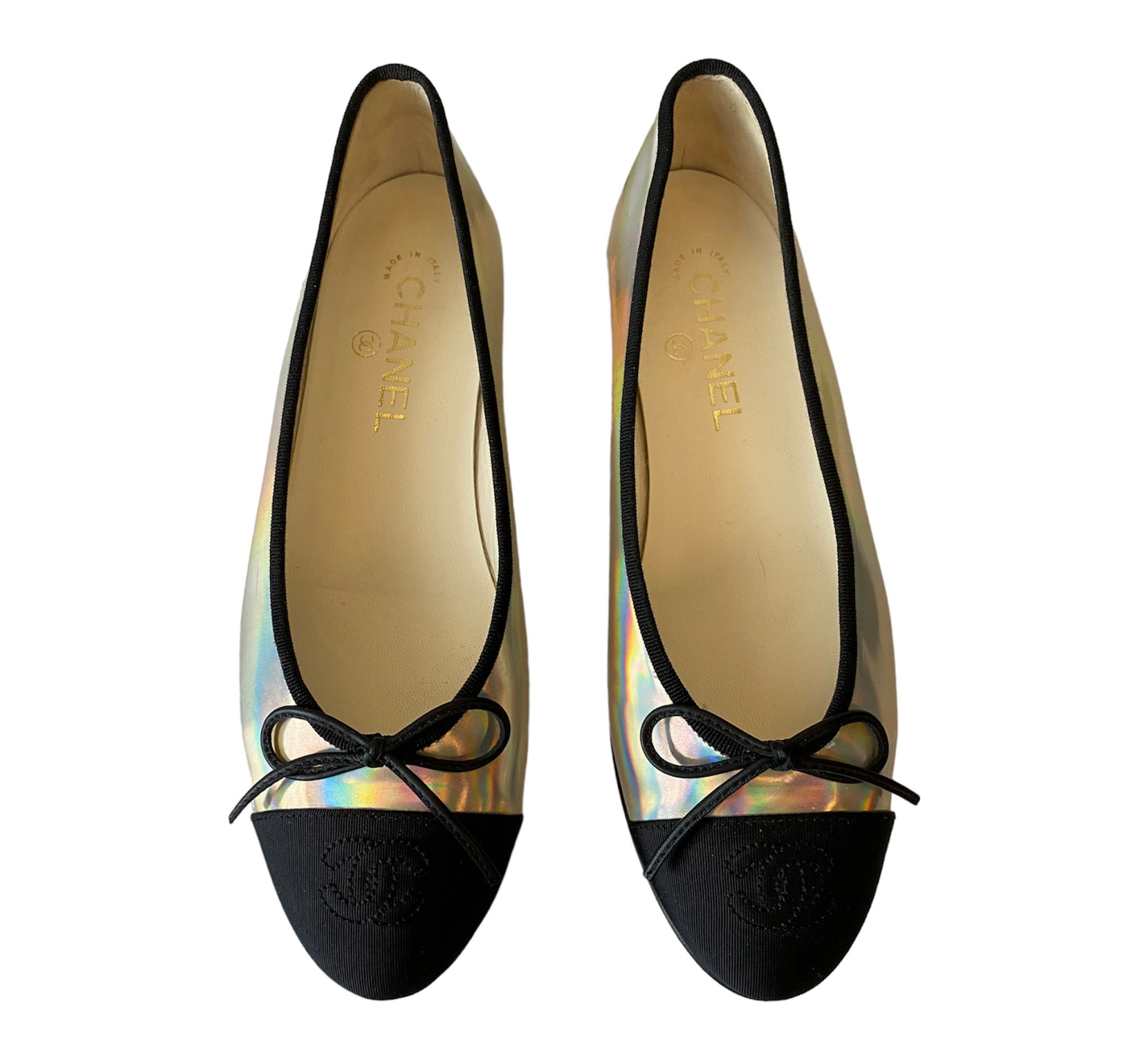 CHANEL Ballerina Flats Size 38.5