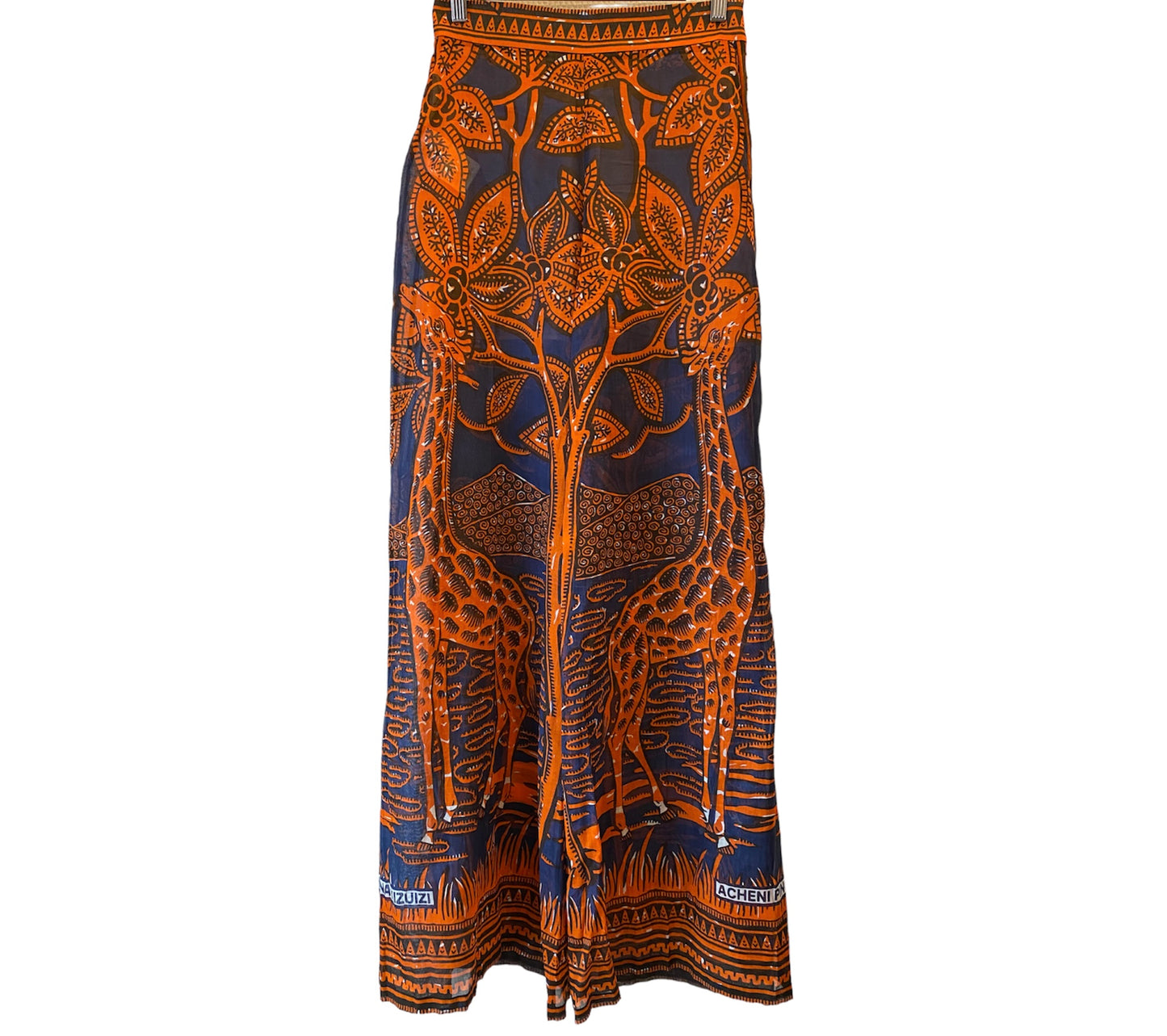 VALENTINO Giraffe -Print Cotton Pants Size S