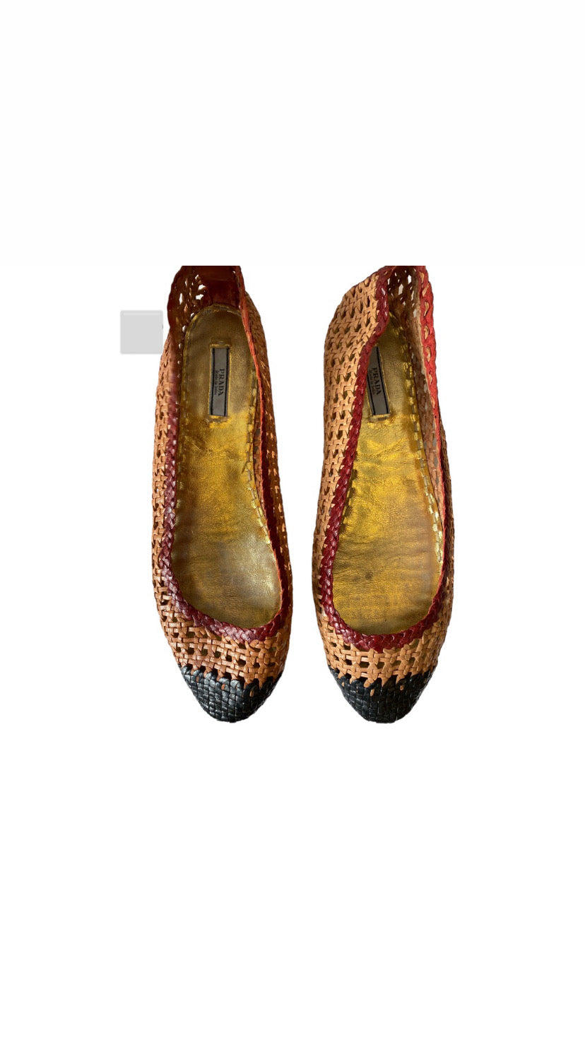PRADA Ballerina Flats Size 40