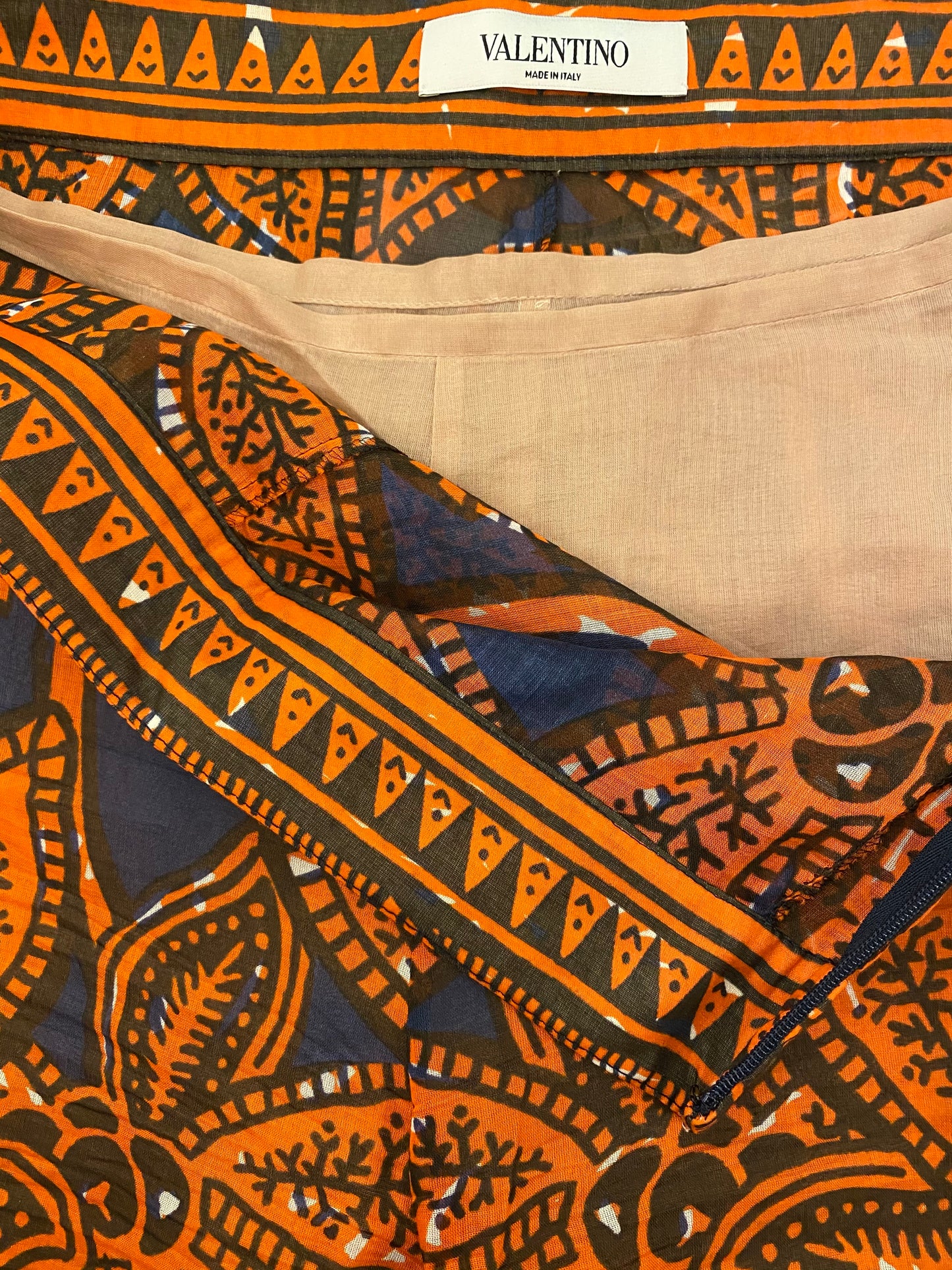 VALENTINO Giraffe -Print Cotton Pants Size S
