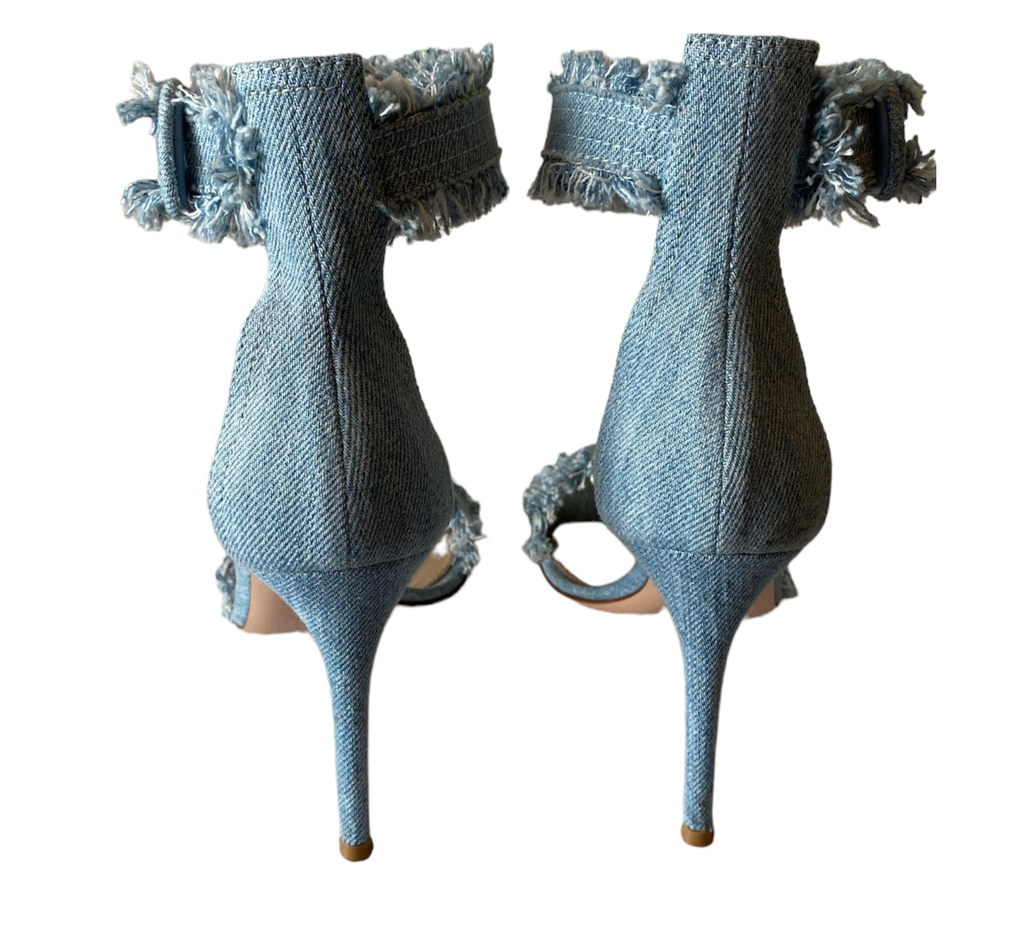 GIANVITO ROSSI Denim Sandals Size 38.5