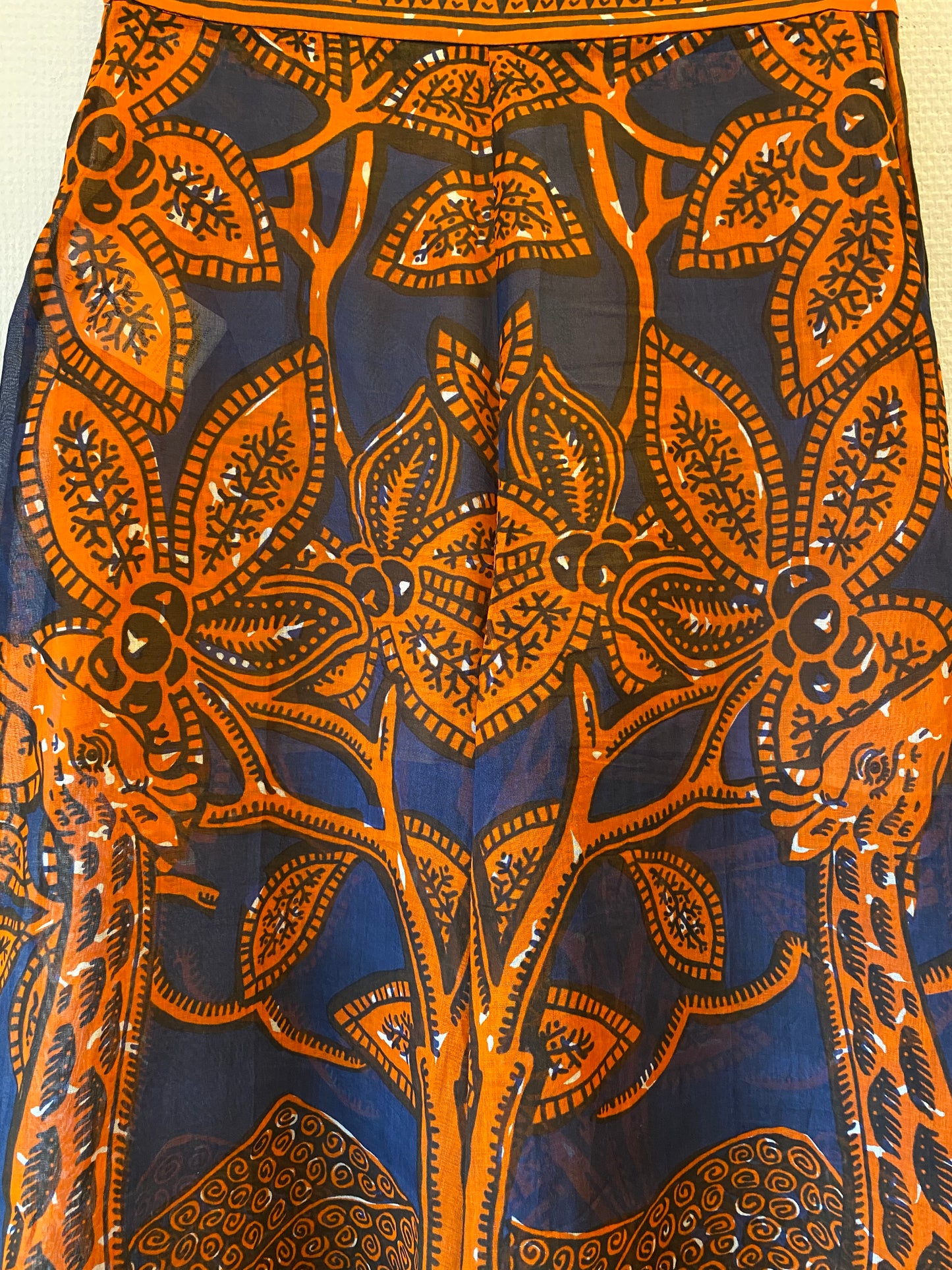 VALENTINO Giraffe -Print Cotton Pants Size S
