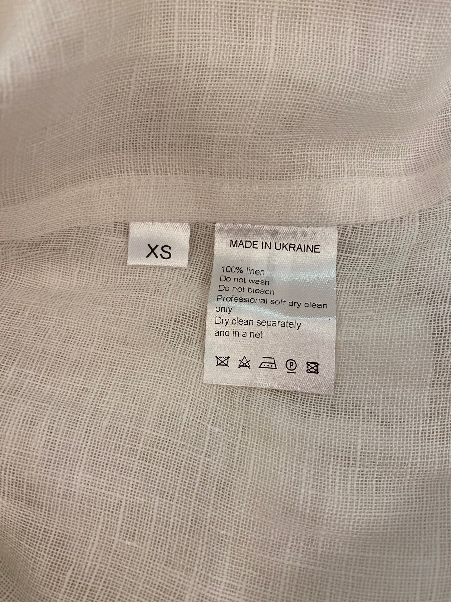 VITA KIN White Linen Dress Size XS