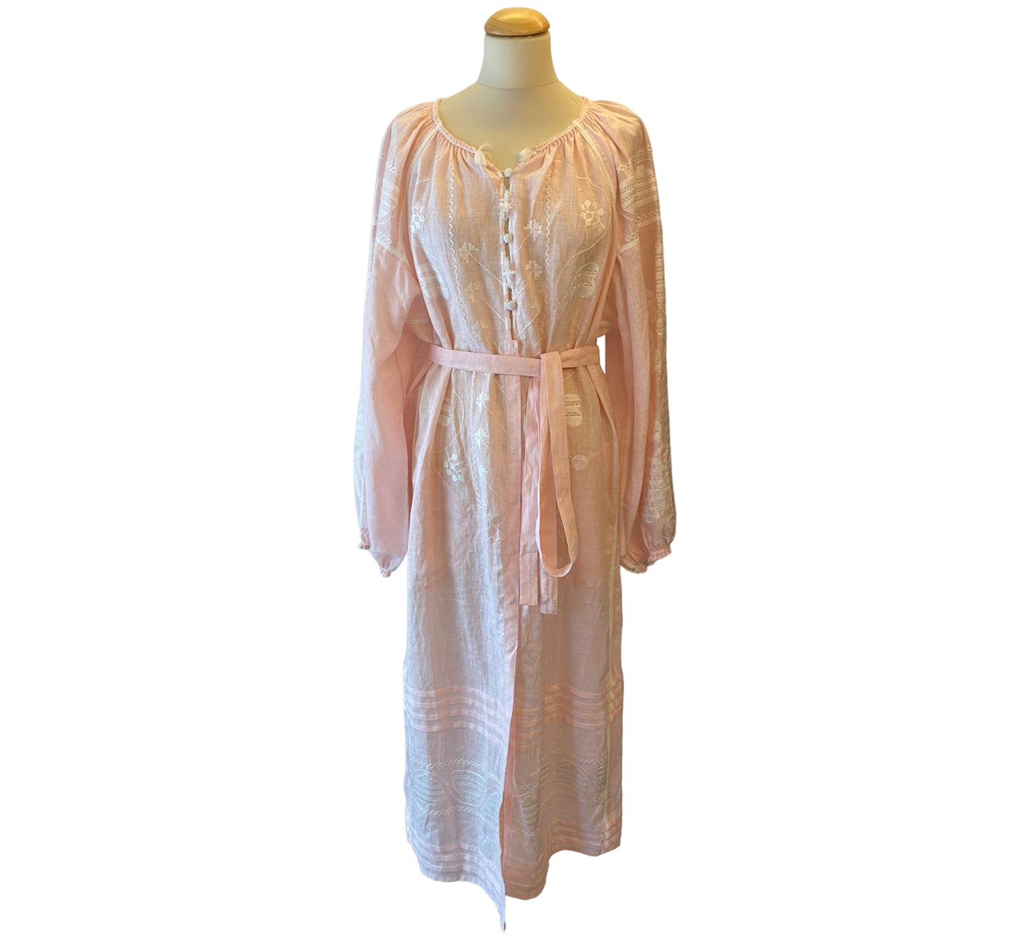 VITA KIN Pink Linen Dress Size S