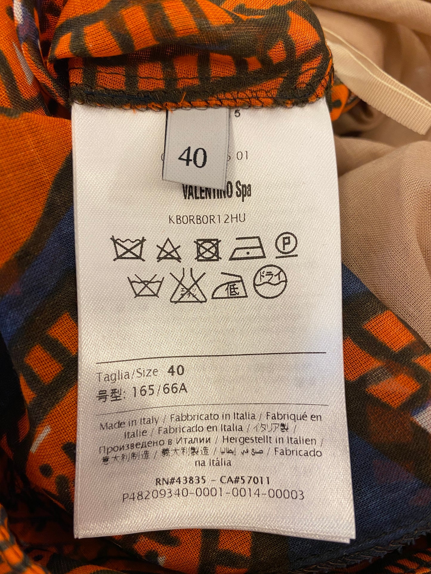 VALENTINO Giraffe -Print Cotton Pants Size S