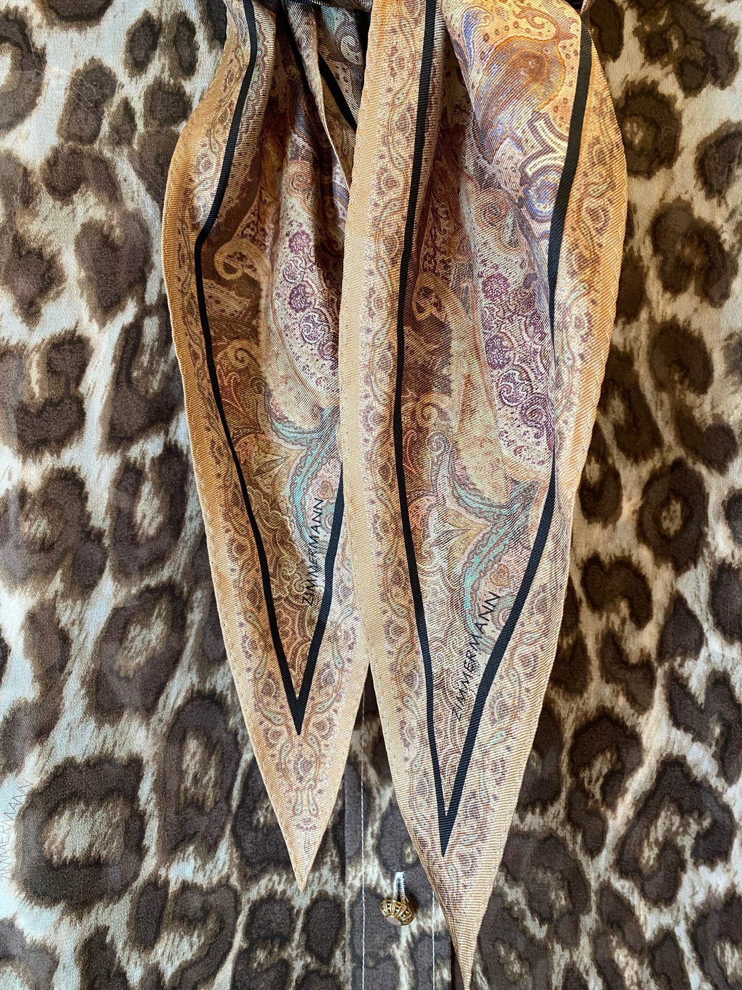 ZIMMERMANN Leopard-Print Shirt Size 1