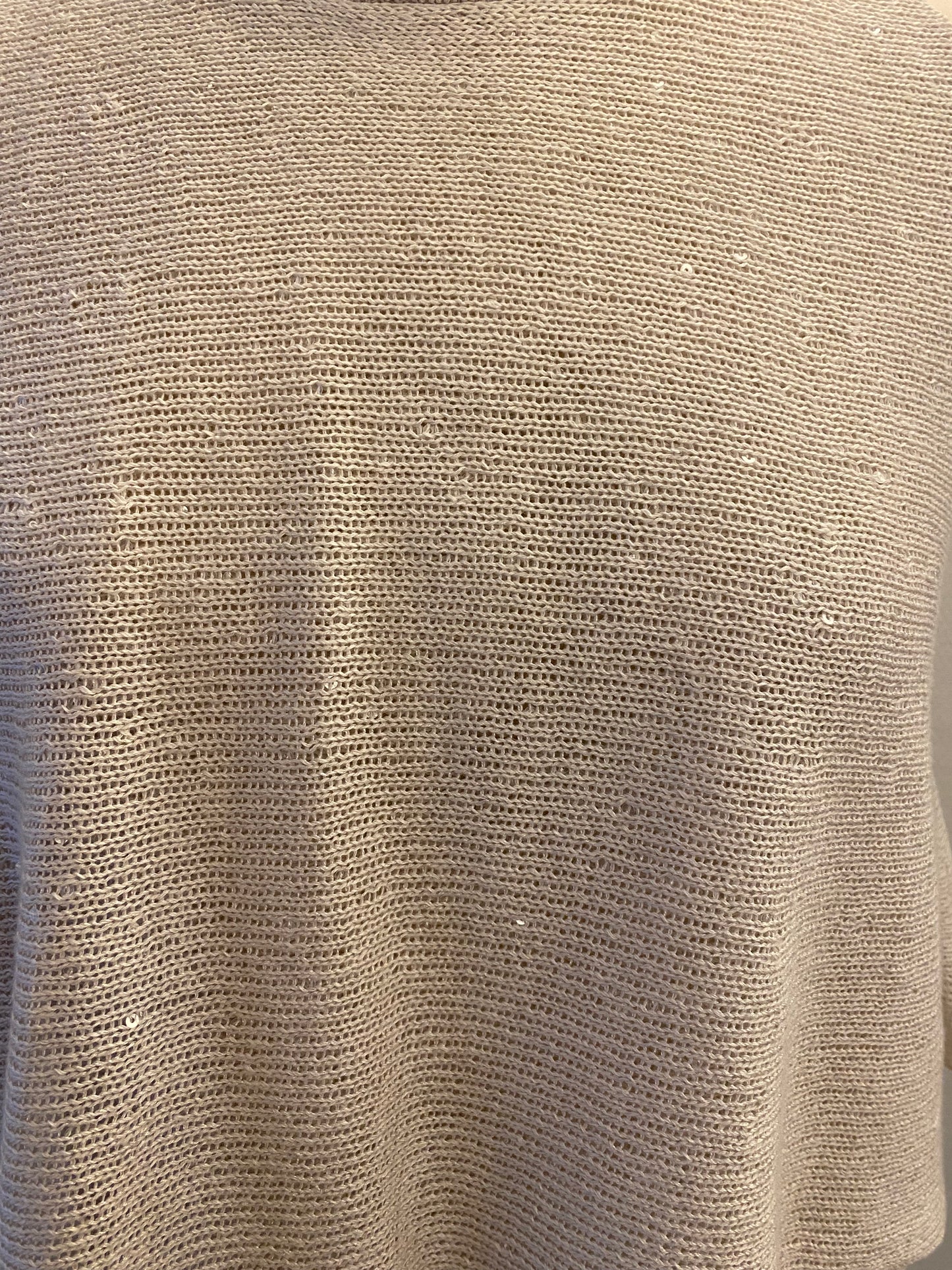BRUNELLO CUCINELLI Linen Sequined Top Size L