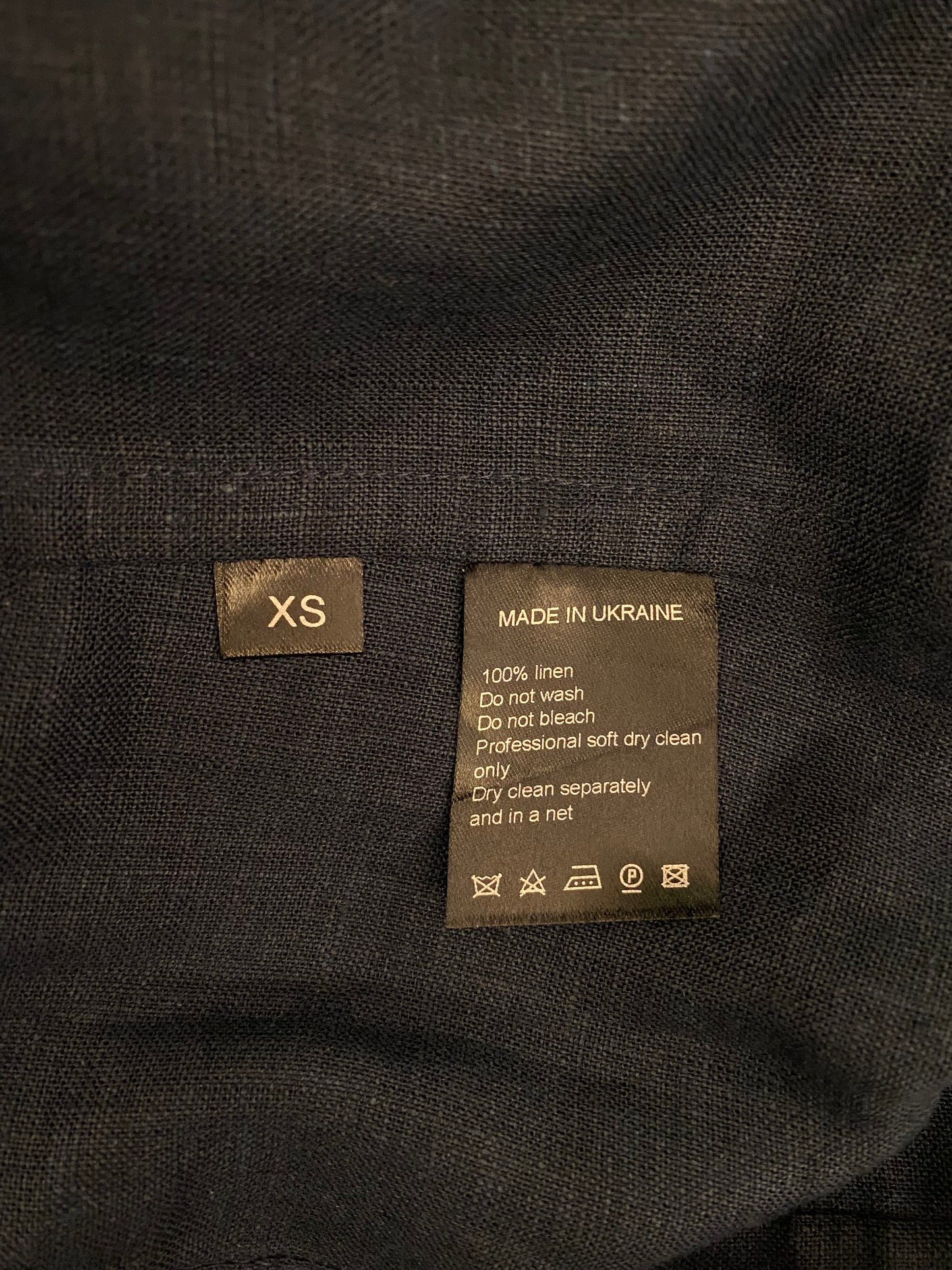 VITA KIN Embroidered Linen Dress Size XS