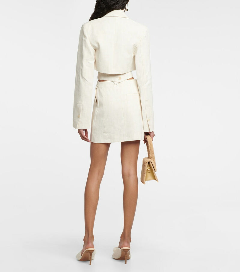 JACQUEMUS La Robe Bari Linen-blend Dress Size Eu 36