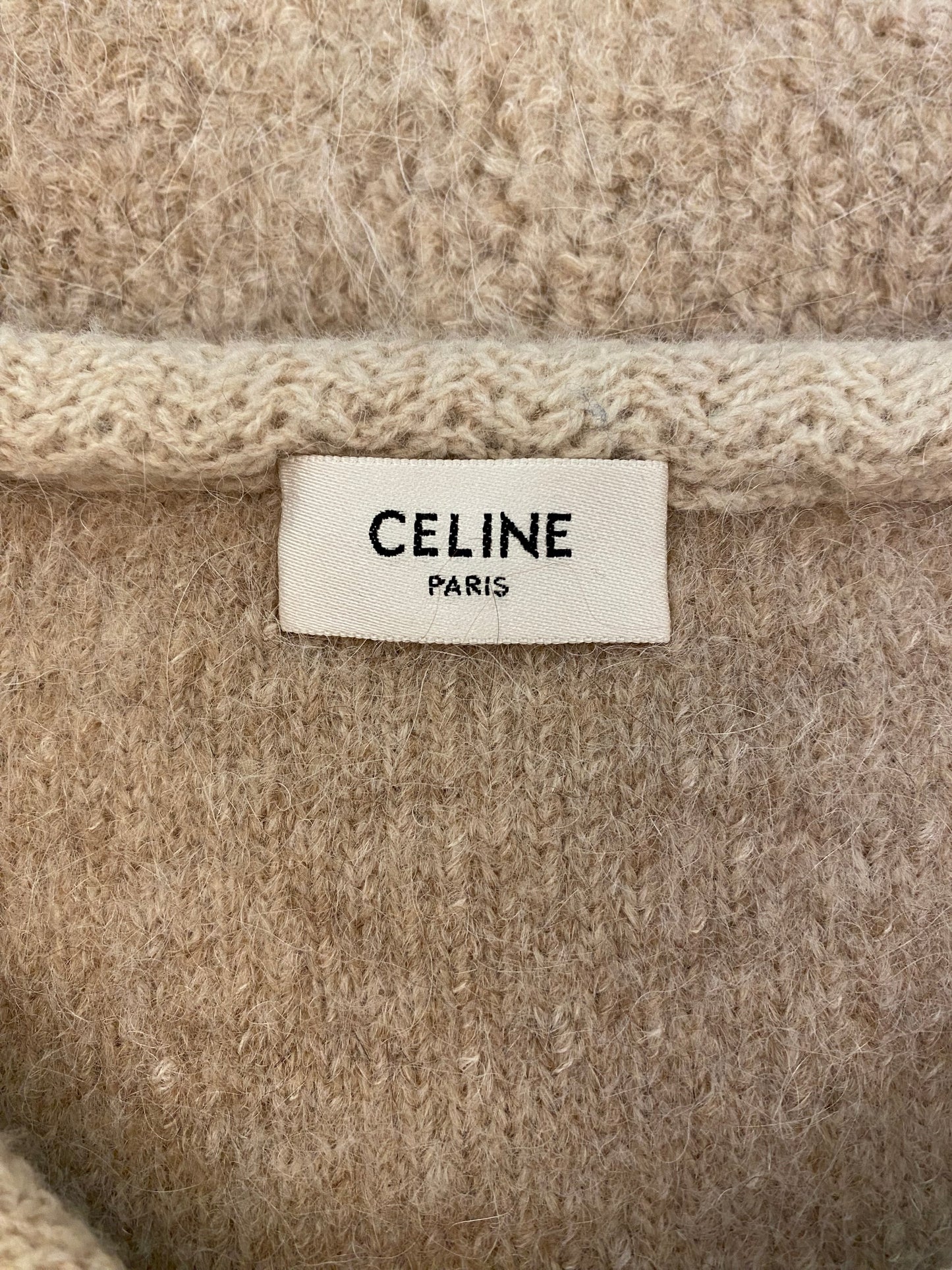 CÉLINE Cardigan Jacket in Alpaca Wool Size M