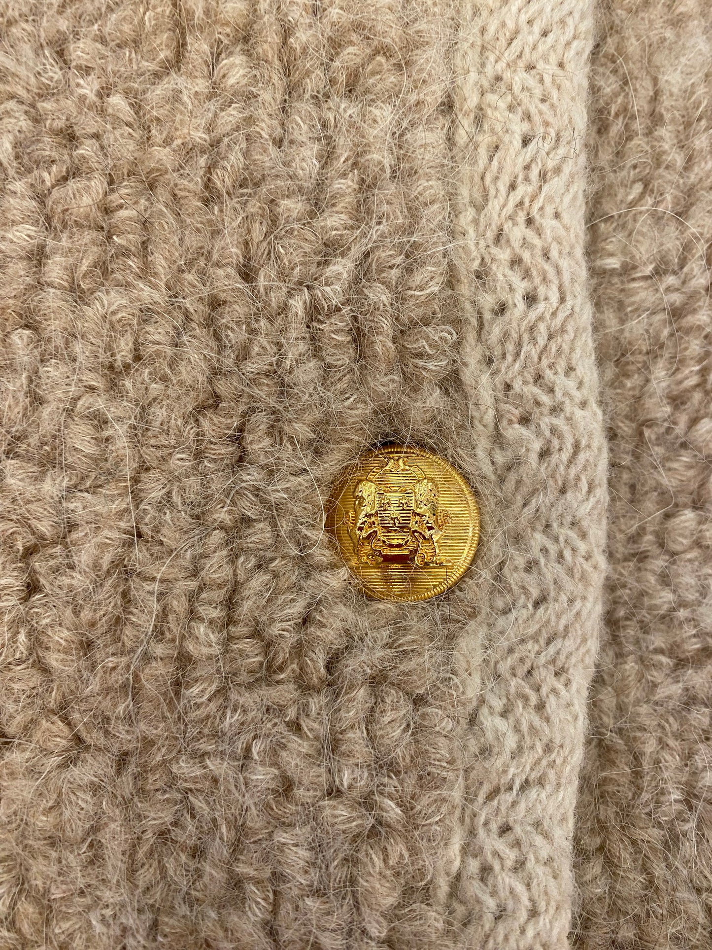 CÉLINE Cardigan Jacket in Alpaca Wool Size M