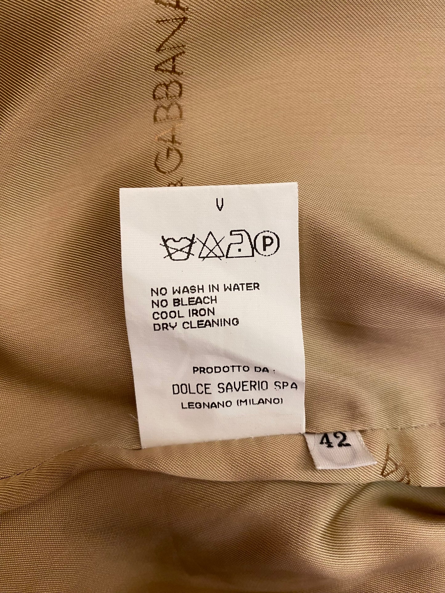 DOLCE & GABBANA Cotton Blazer Size It 42 Eu 36