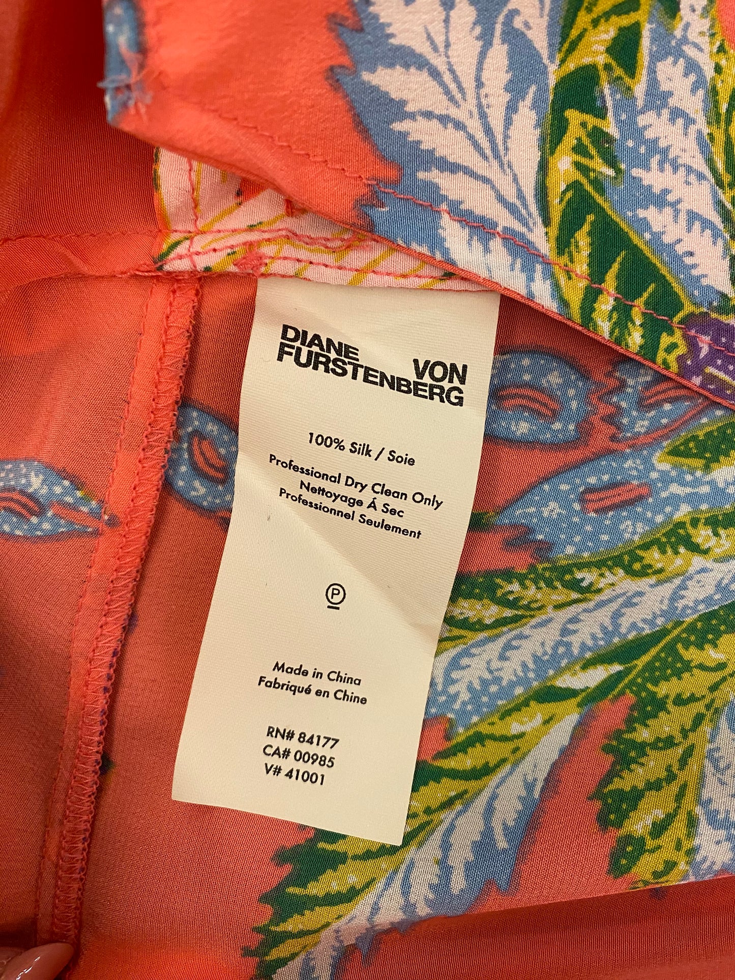 DIANE VON FURSTENBERG Maxi Floral Print Silk Wrap Skirt Size 8