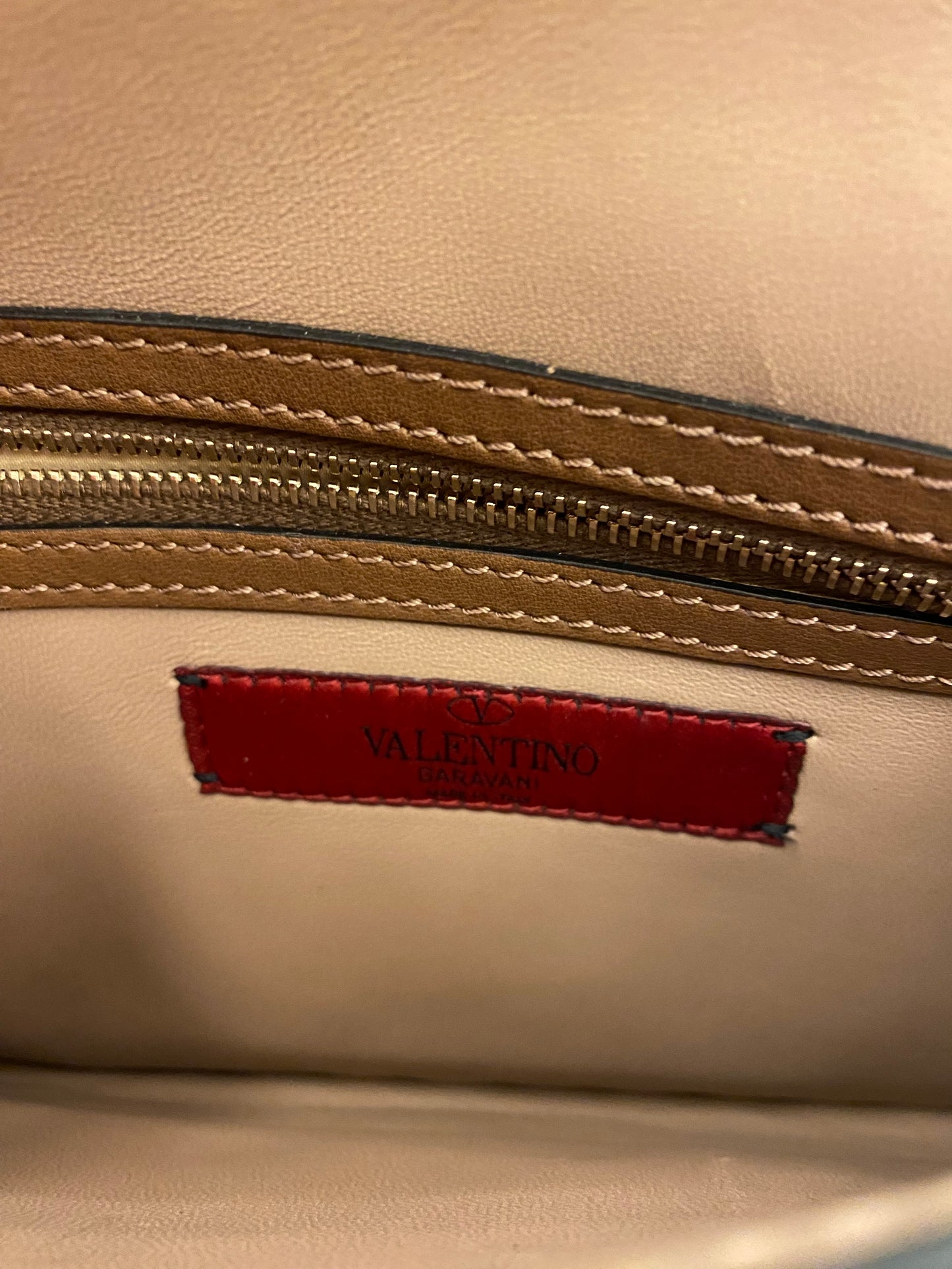 VALENTINO Leopard Print Rockstud Clutch Bag
