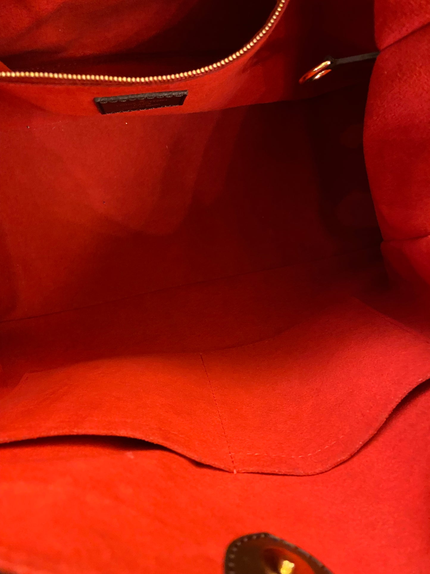 LOUIS VUITTON Reggia Hobo Damier Ebene