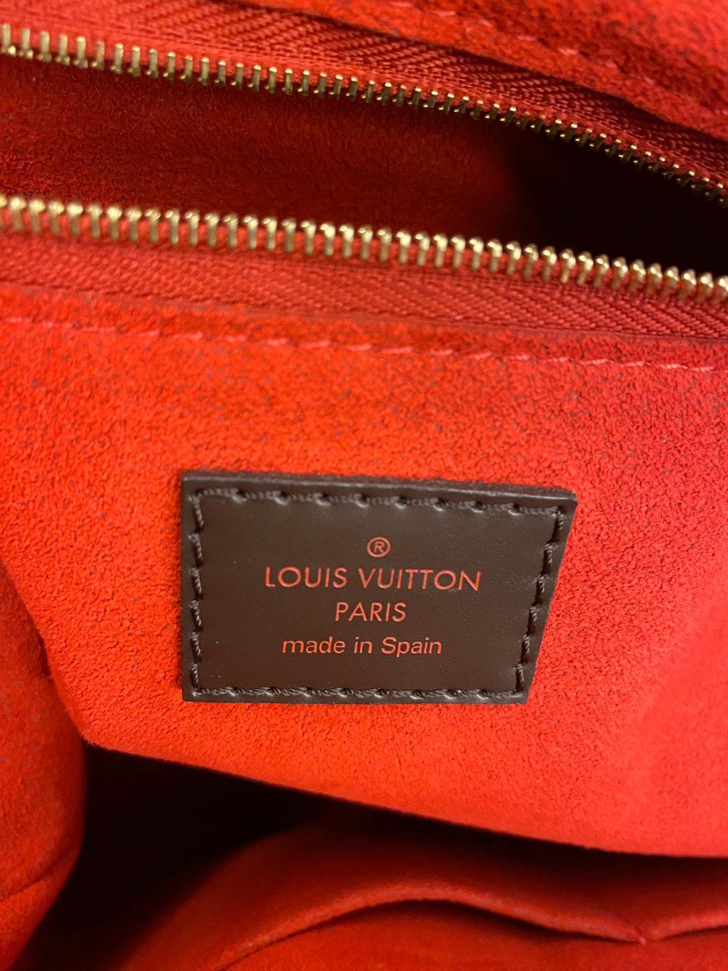 LOUIS VUITTON Reggia Hobo Damier Ebene