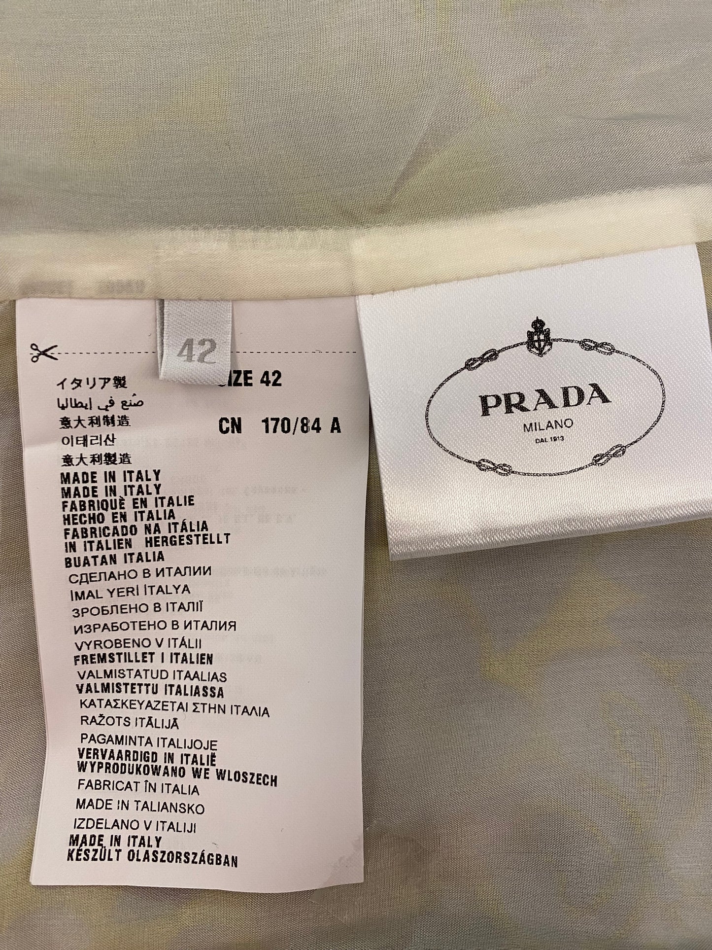 PRADA Floral Embroidered Top Size It 42 Eu 36/S