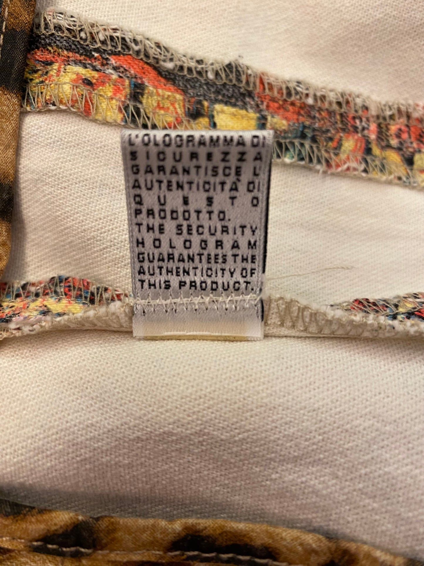 ROBERTO CAVALLI Patchwork Cotton Skirt Size M