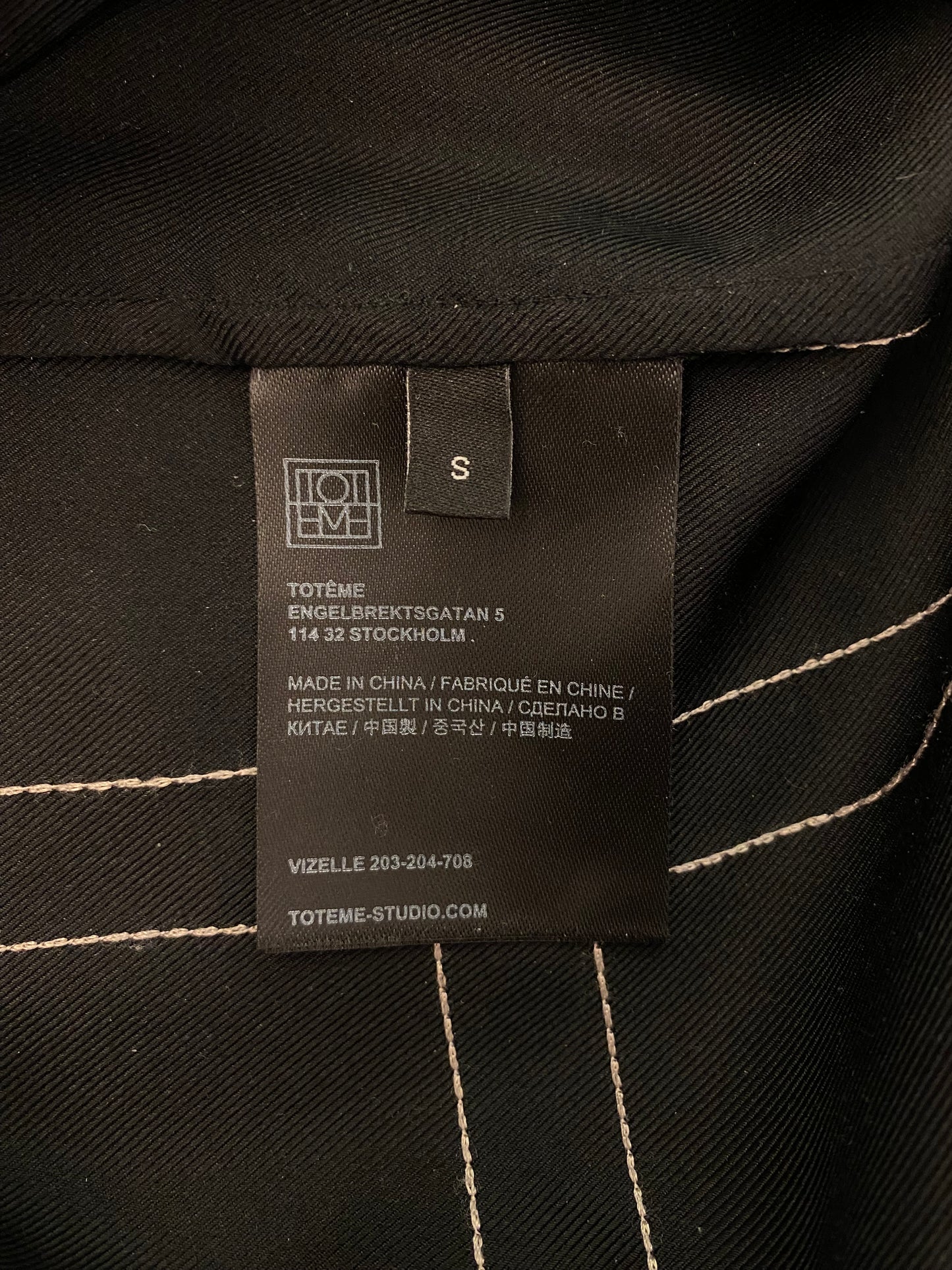 TOTÊME Logo-Embroidered Silk Set Size S