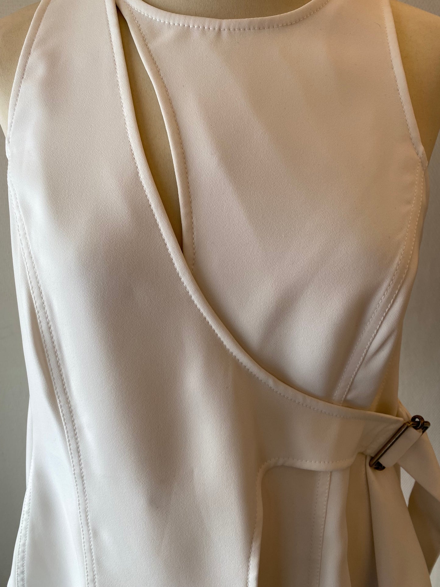 BALENCIAGA Wrap White Top Size It 40 Eu 36