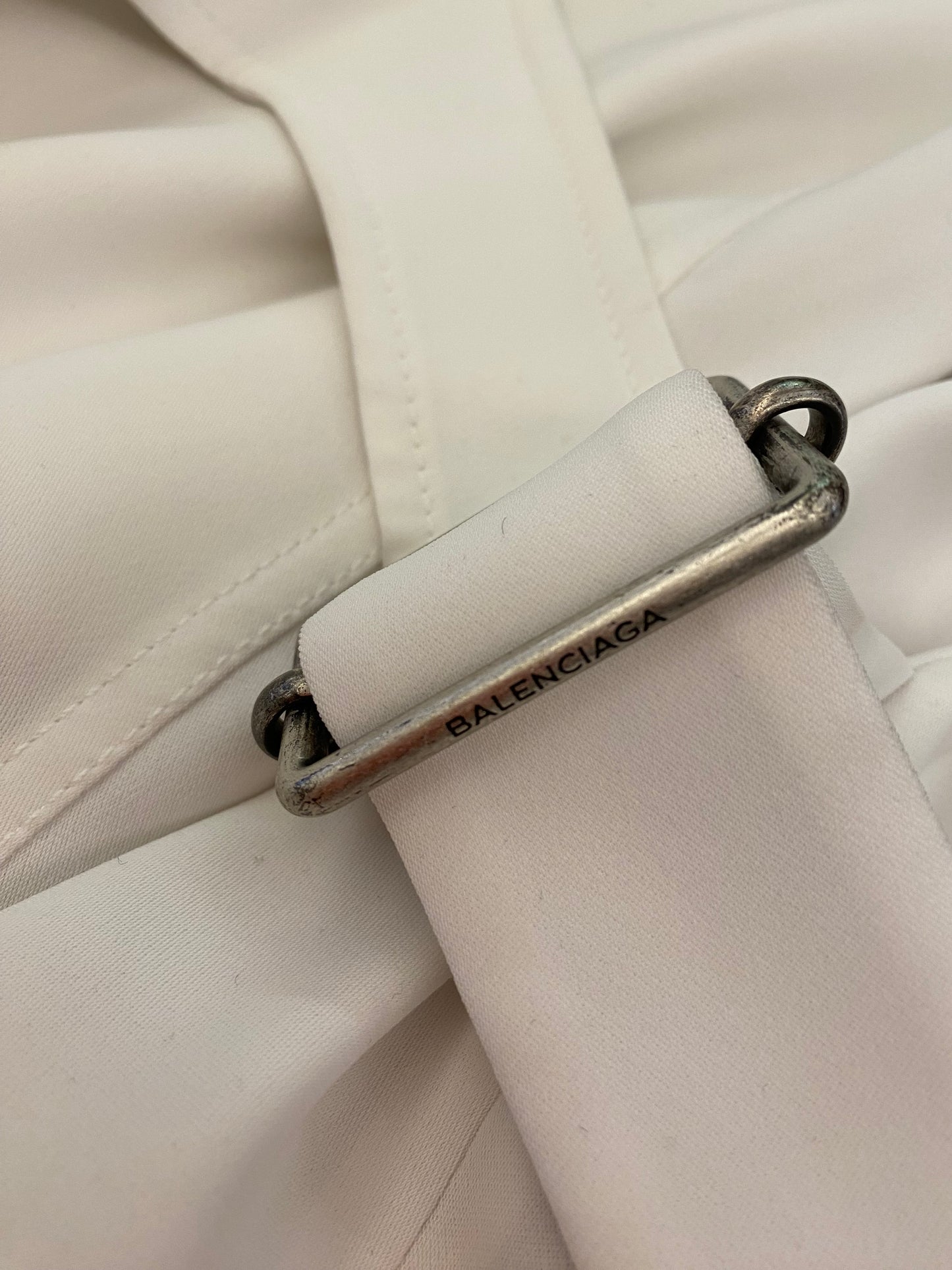 BALENCIAGA Wrap White Top Size It 40 Eu 36