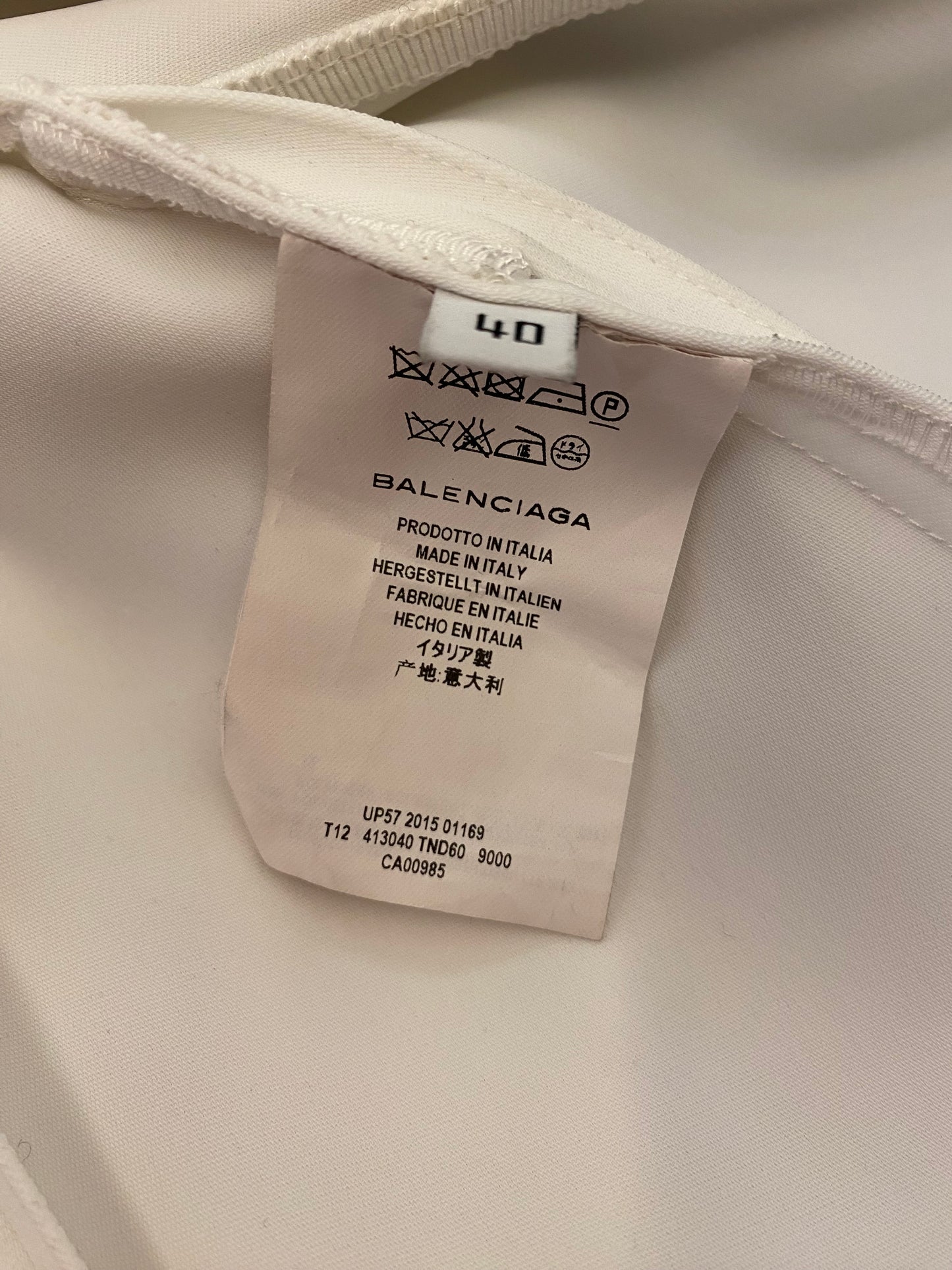 BALENCIAGA Wrap White Top Size It 40 Eu 36