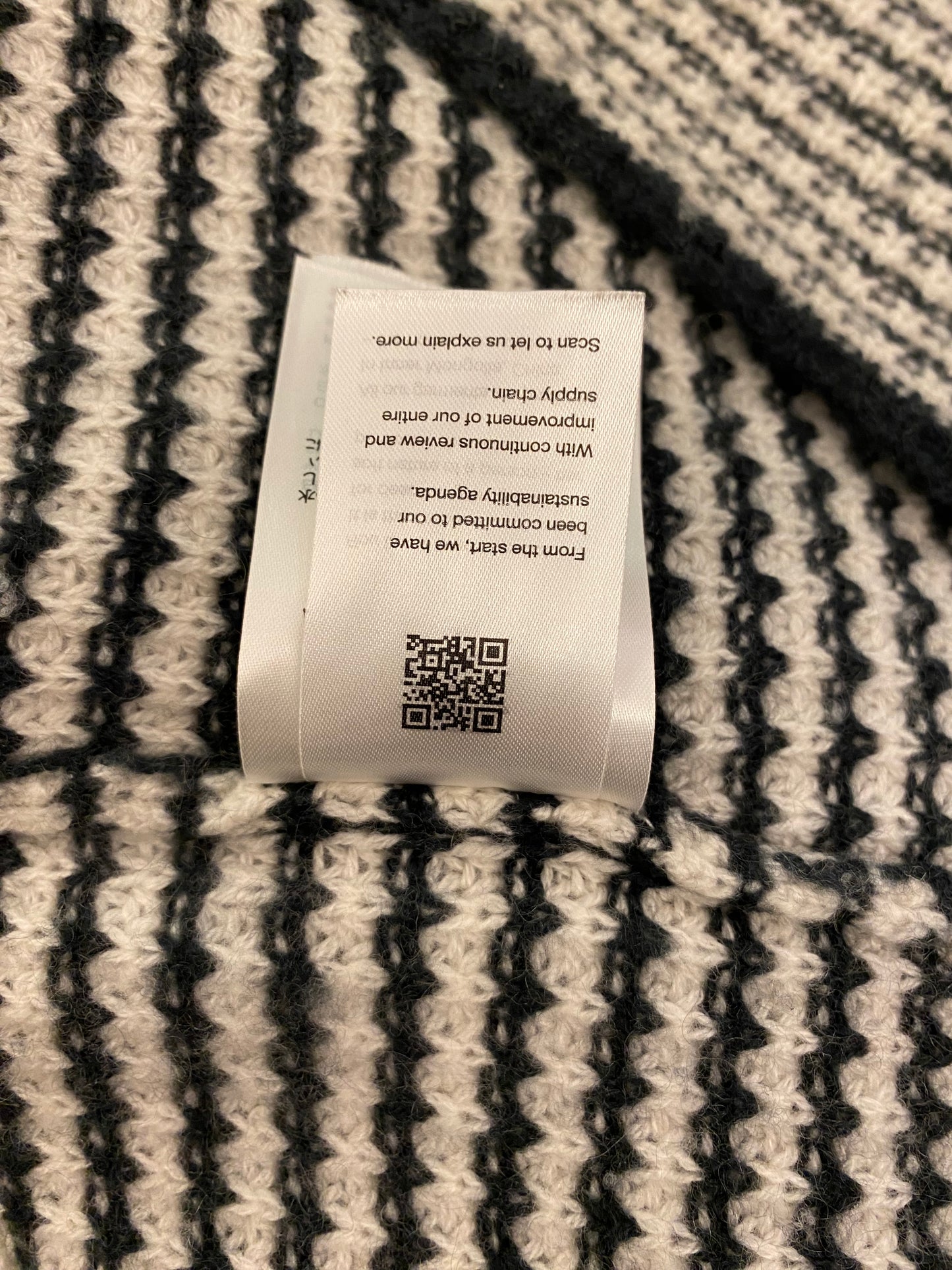 LISA YANG Cashmere Sweater Black/White Size 0/XS