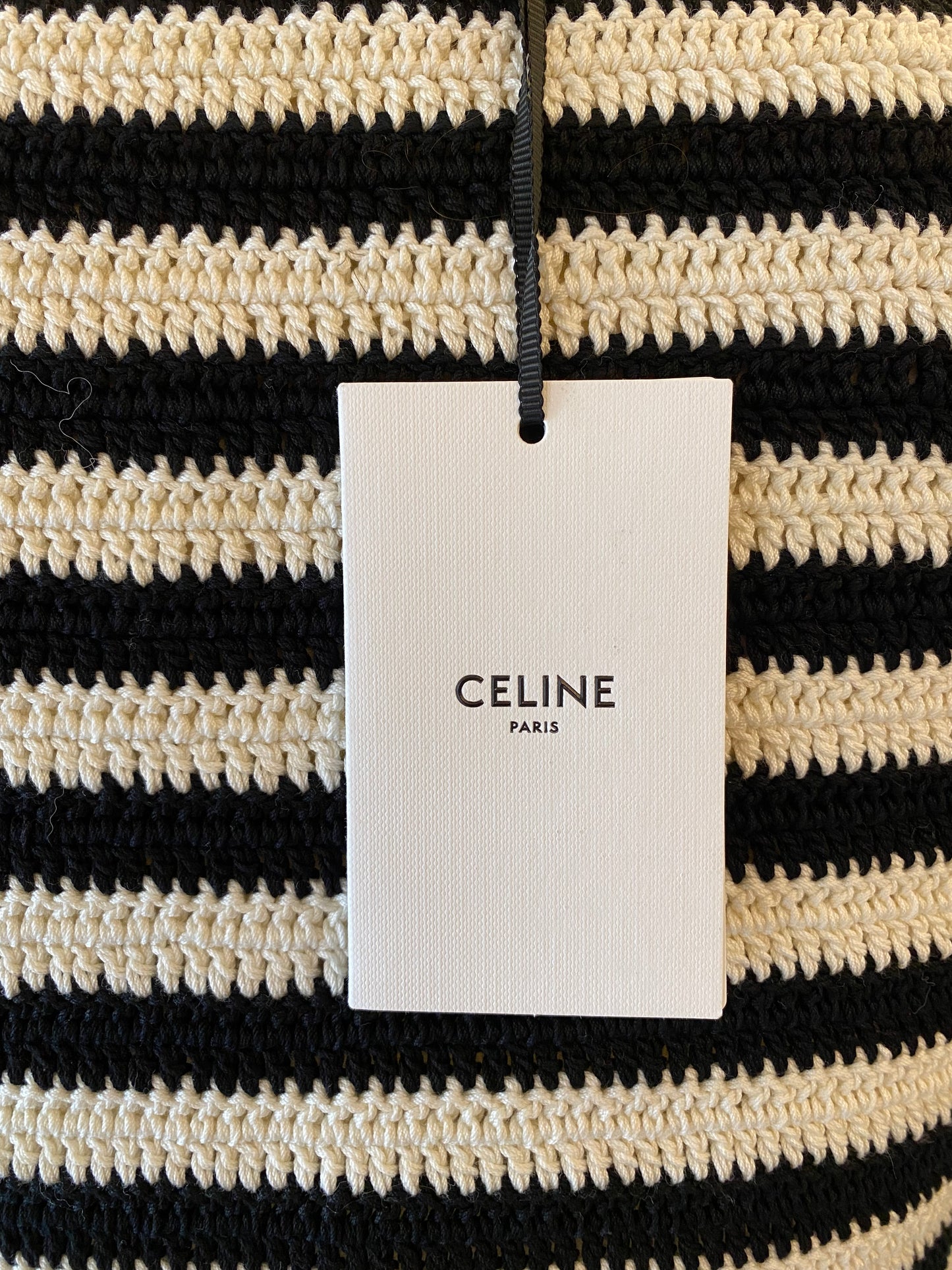 CELINE Crochet Crop Top Size M