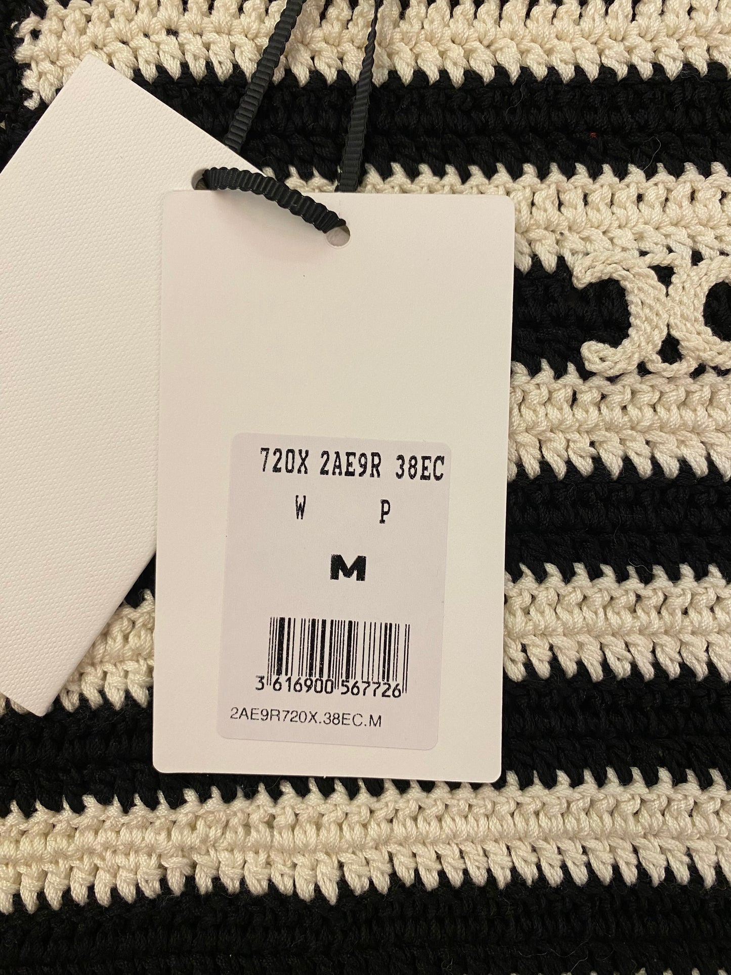 CELINE Crochet Crop Top Size M