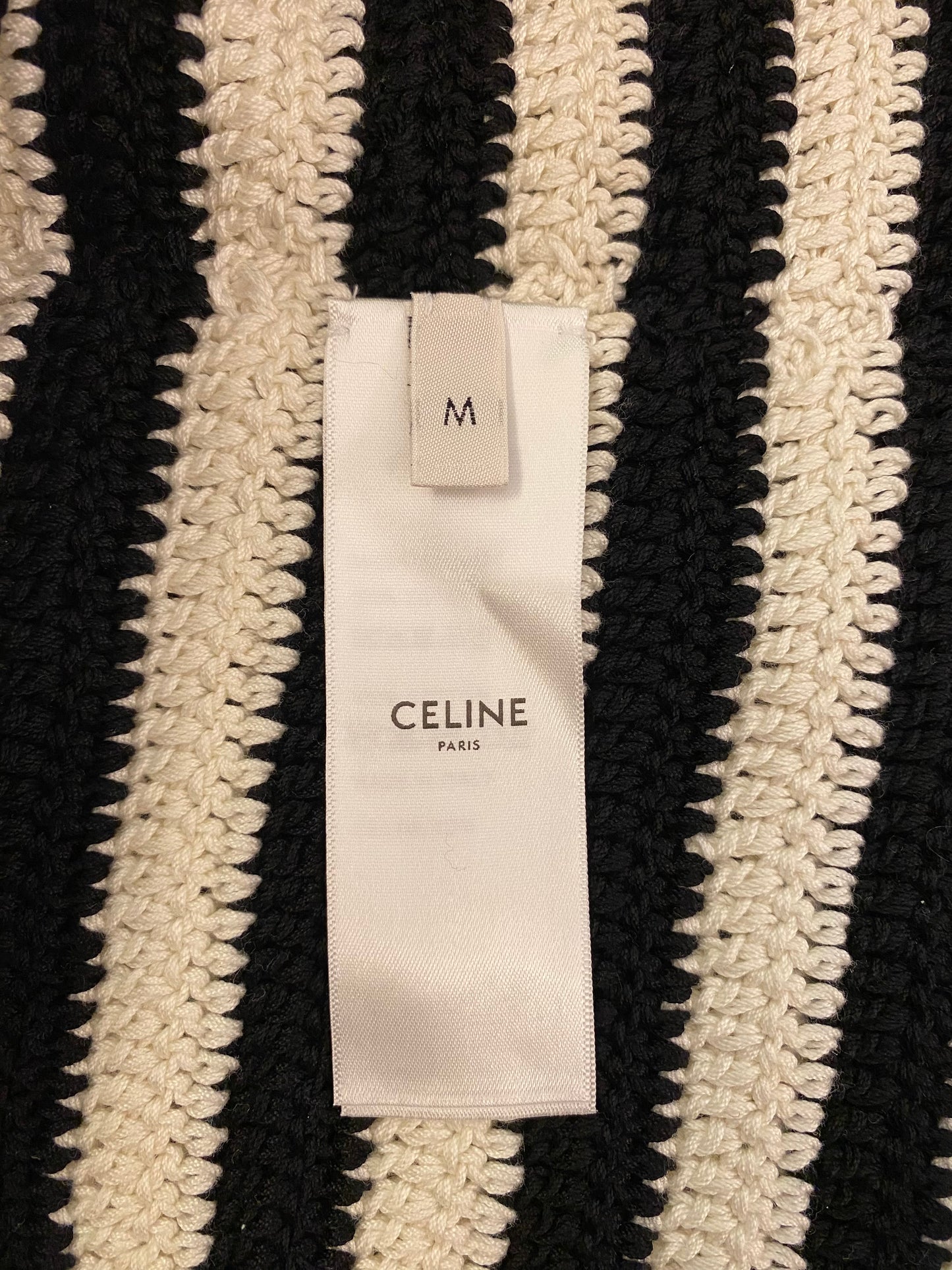 CELINE Crochet Crop Top Size M
