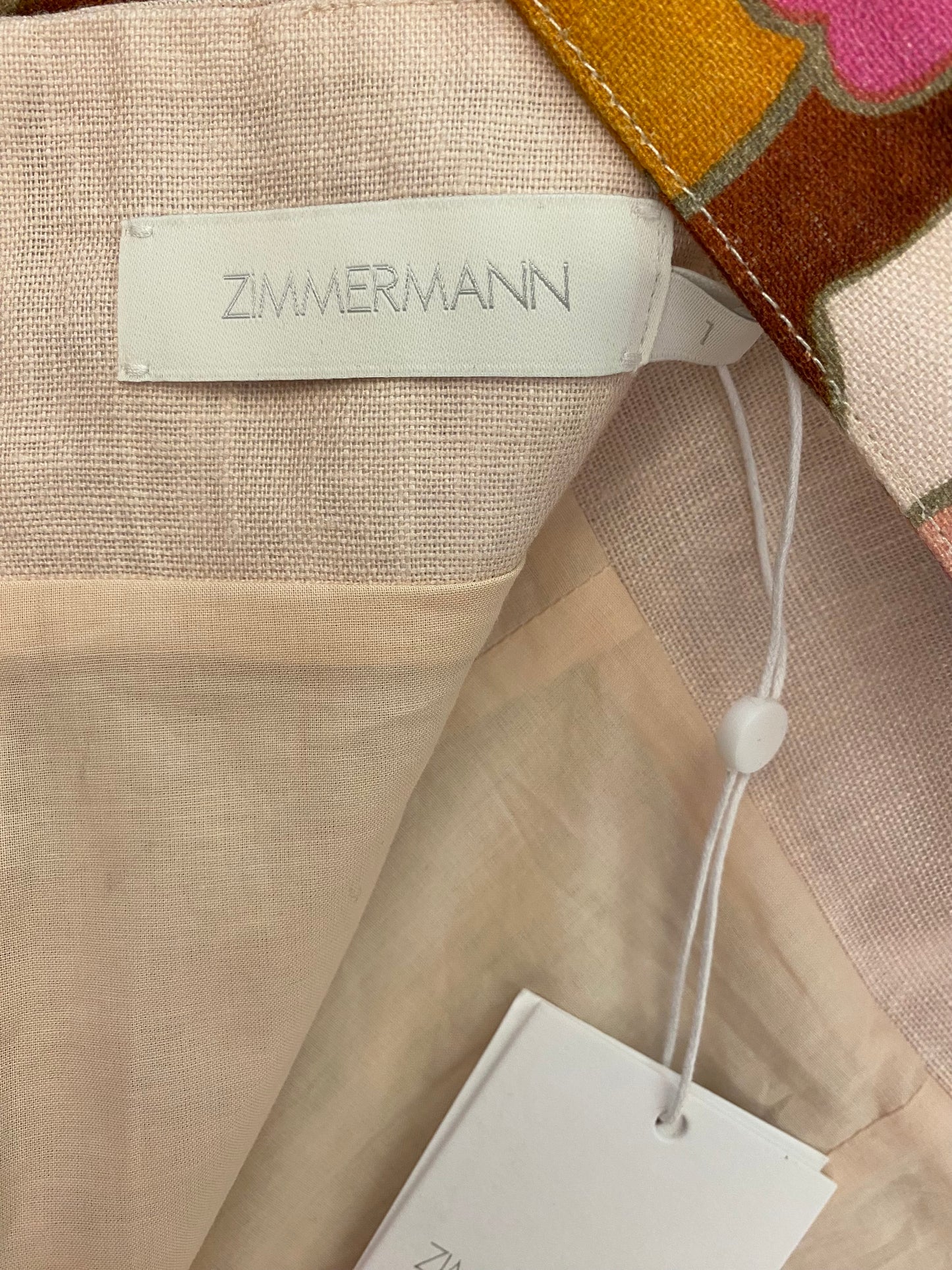 ZIMMERMANN Acadian Tunic Shorts Set Size 1