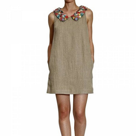 RED VALENTINO Floral-Embroidered Dress Size It 44 Eu 38/40