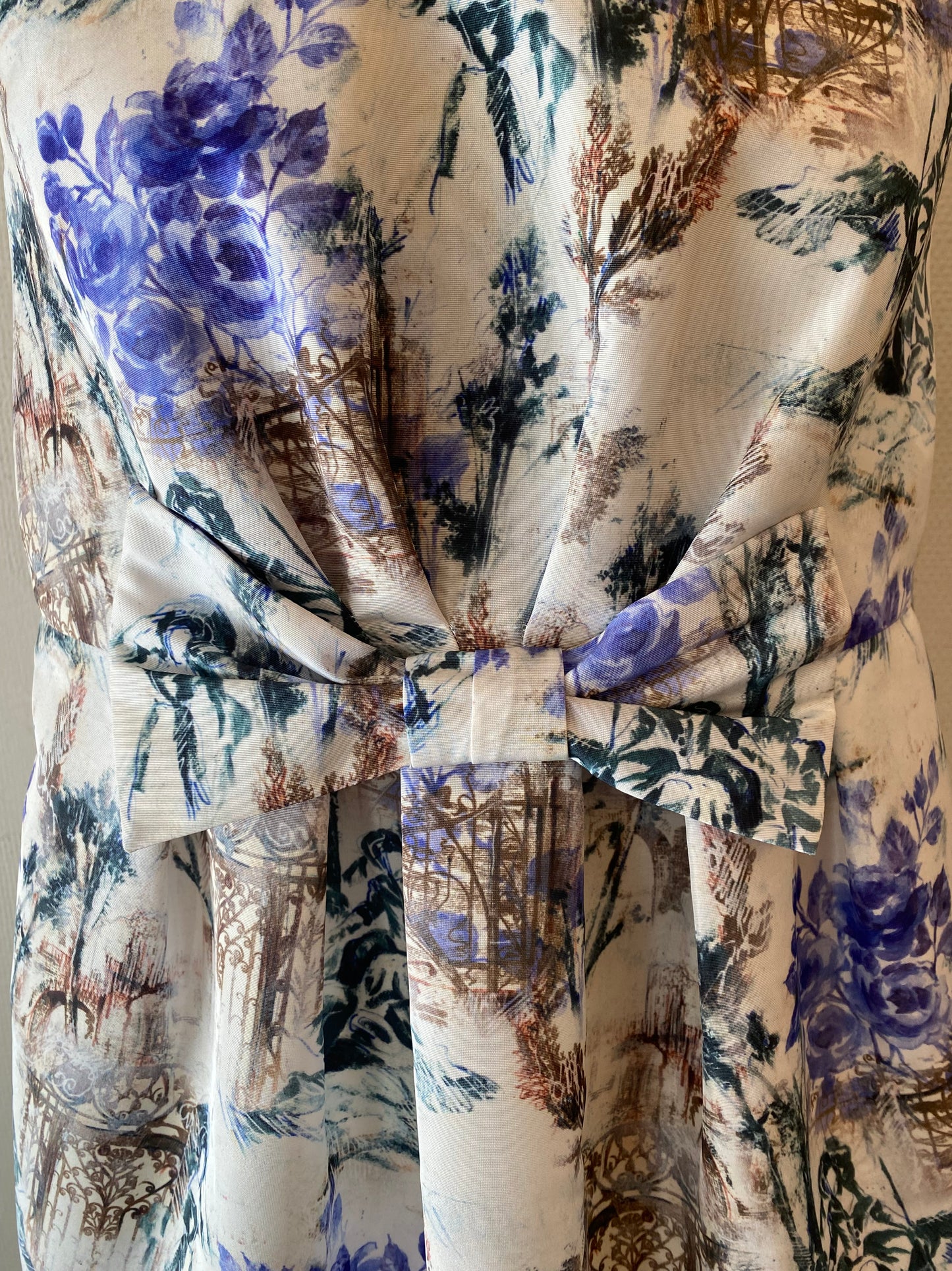 RED VALENTINO White Floral Dress Size It 46 Eu 40/42