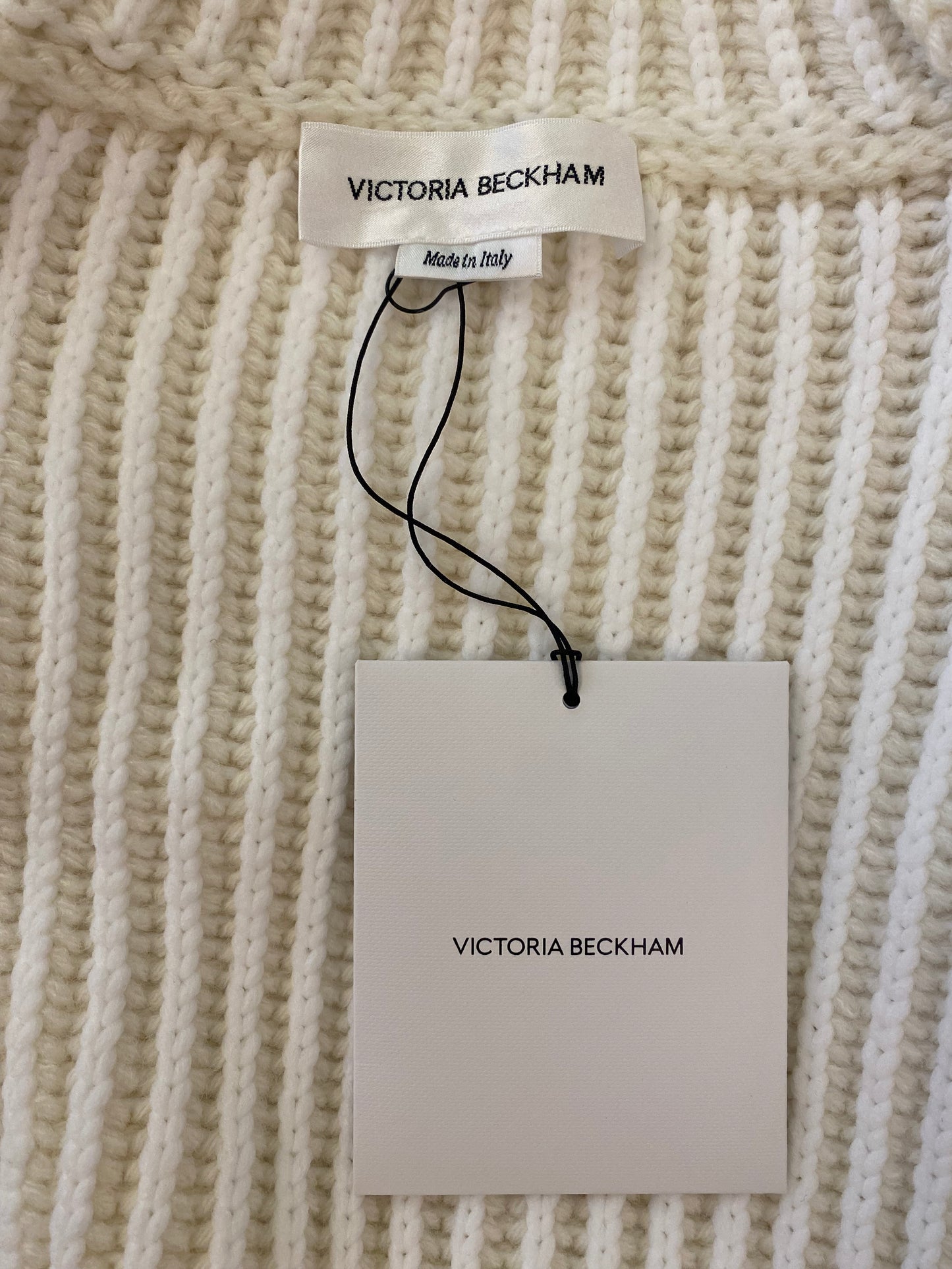VICTORIA BECKHAM Ribbed-Knit Turtleneck Sweater Vest Size S