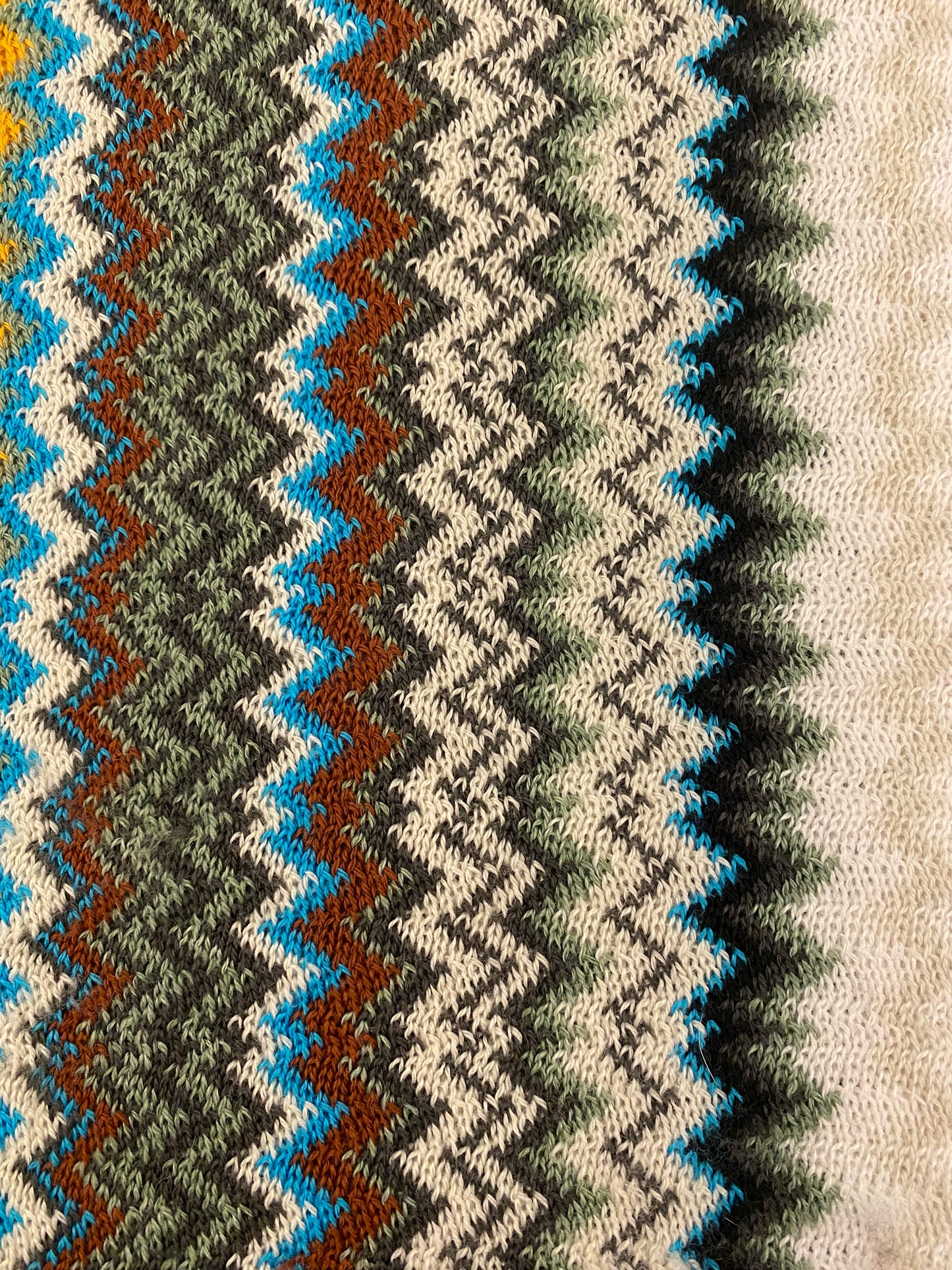 MISSONI Zigzag Intarsia Fine-Knit Scarf