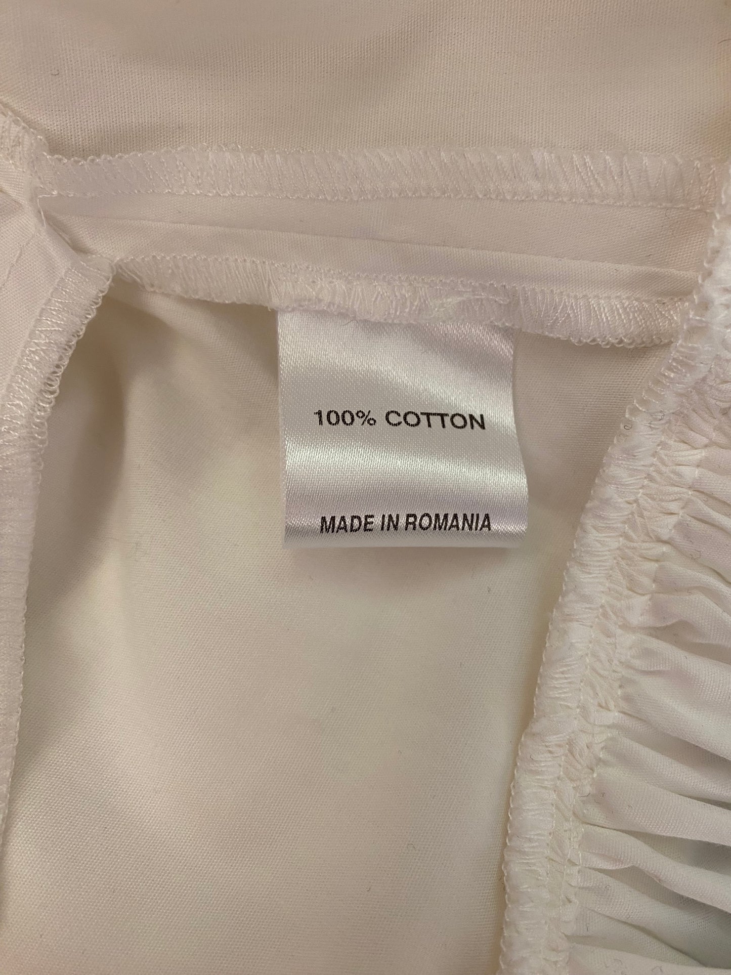 PAPER LONDON Wave Dress in White Cotton Size 8