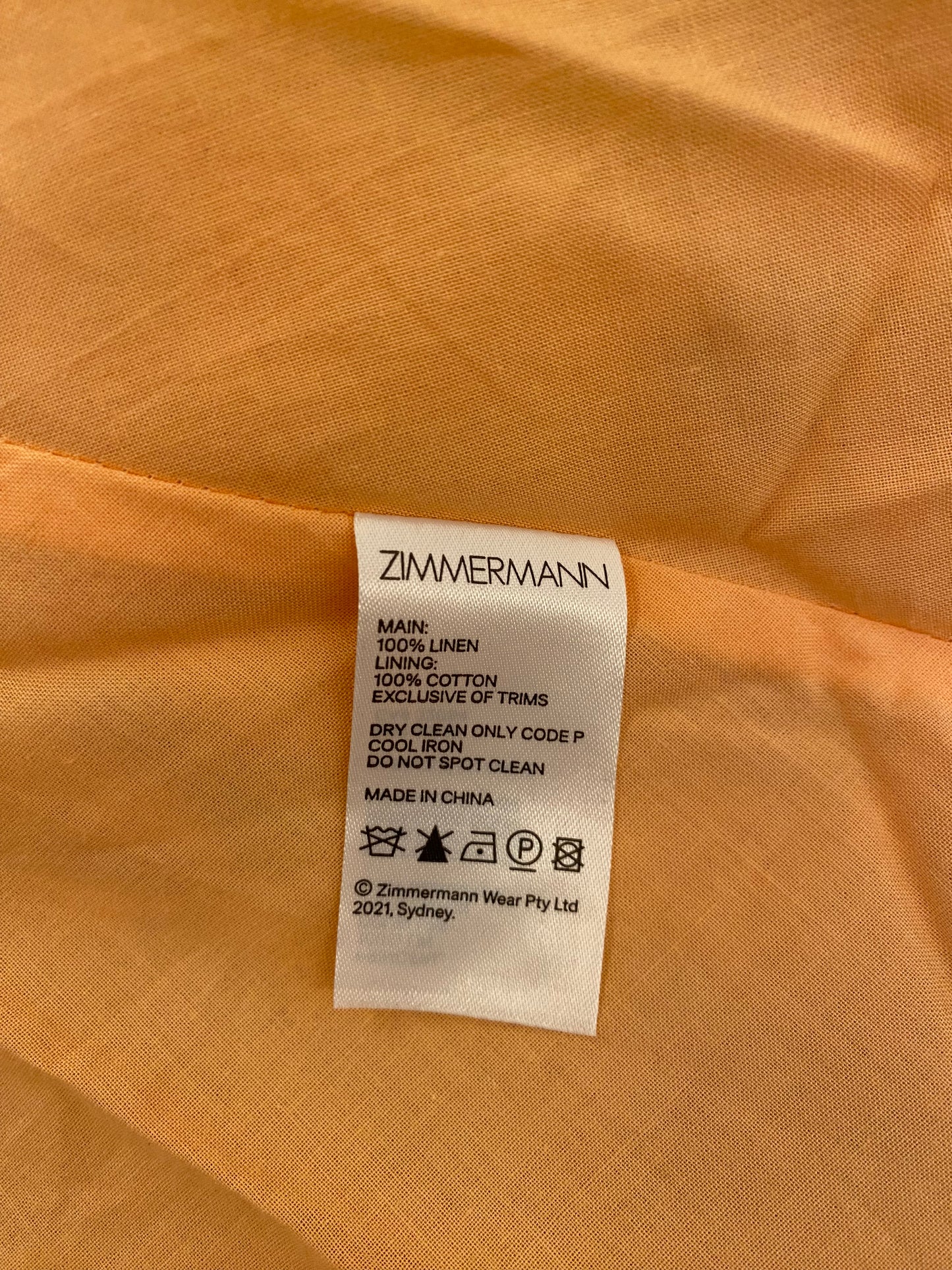 ZIMMERMANN Floral-Print Linen Mini Dress Size 1/36