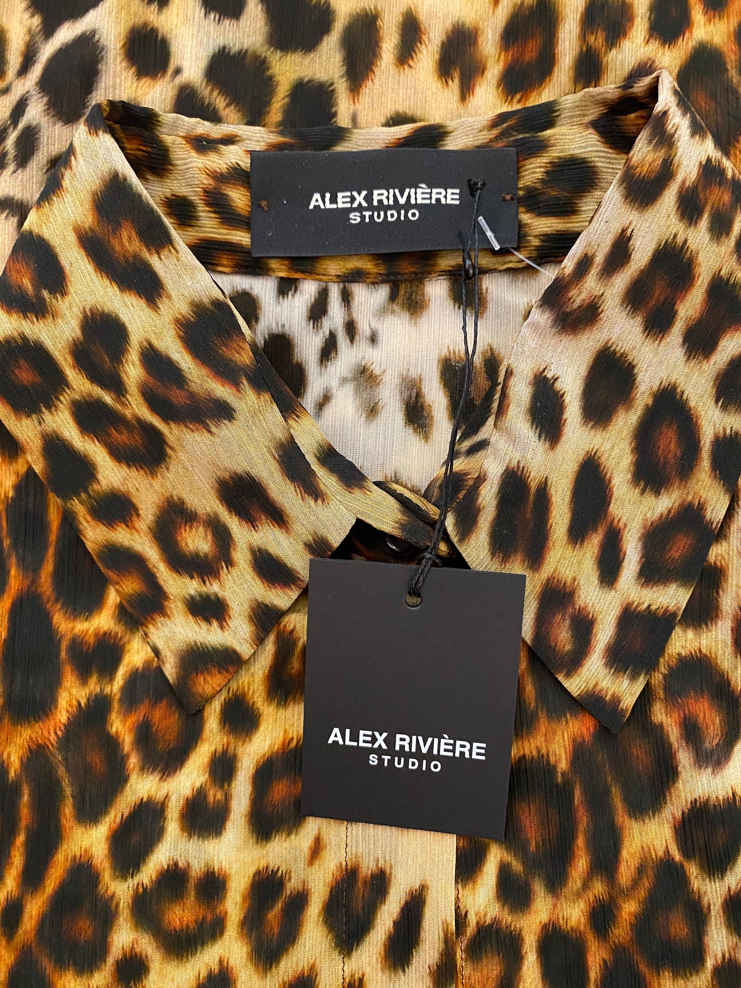 ALEX RIVIÈRE STUDIO Leopard-Print Shirt Size 36