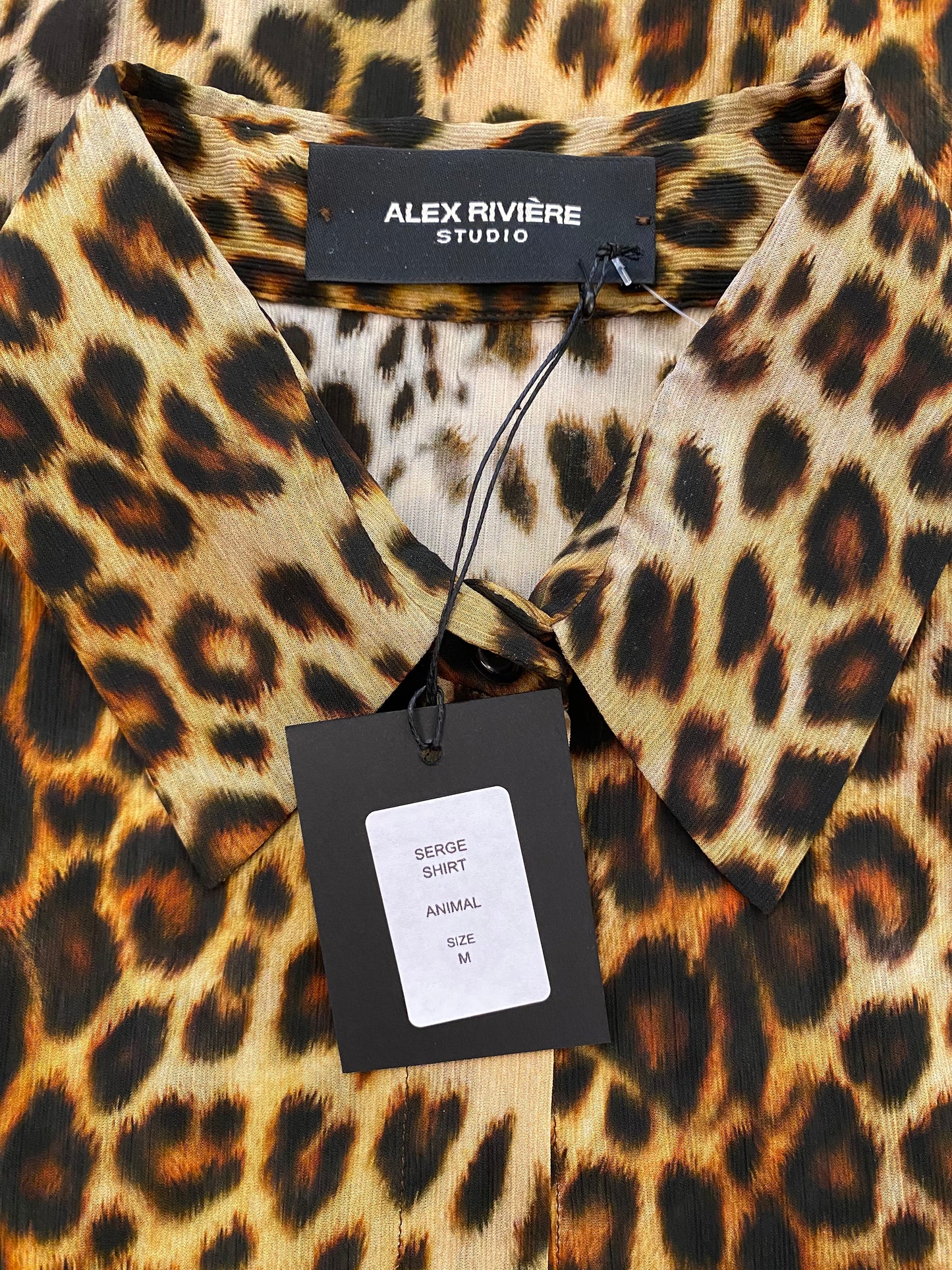 ALEX RIVIÈRE STUDIO Leopard-Print Shirt Size 36
