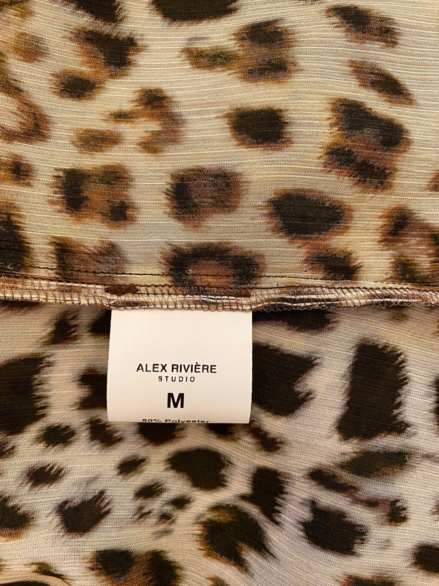 ALEX RIVIÈRE STUDIO Leopard-Print Shirt Size 36