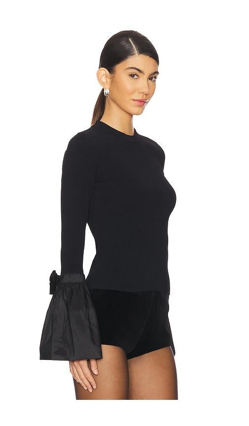 SIMKHAI Bell-Sleeve Knitted Top Size M