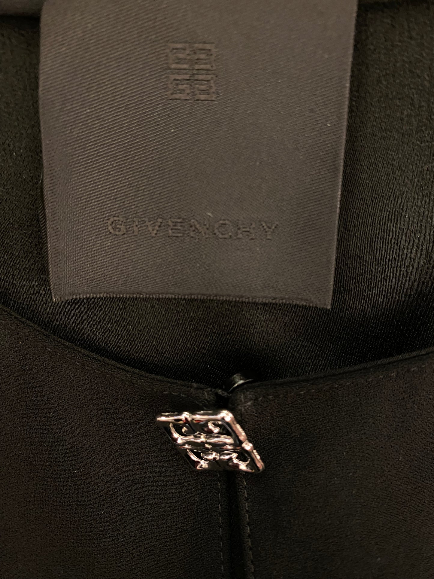 GIVENCHY Embellished Cutout Crepe Dress Size IT 40