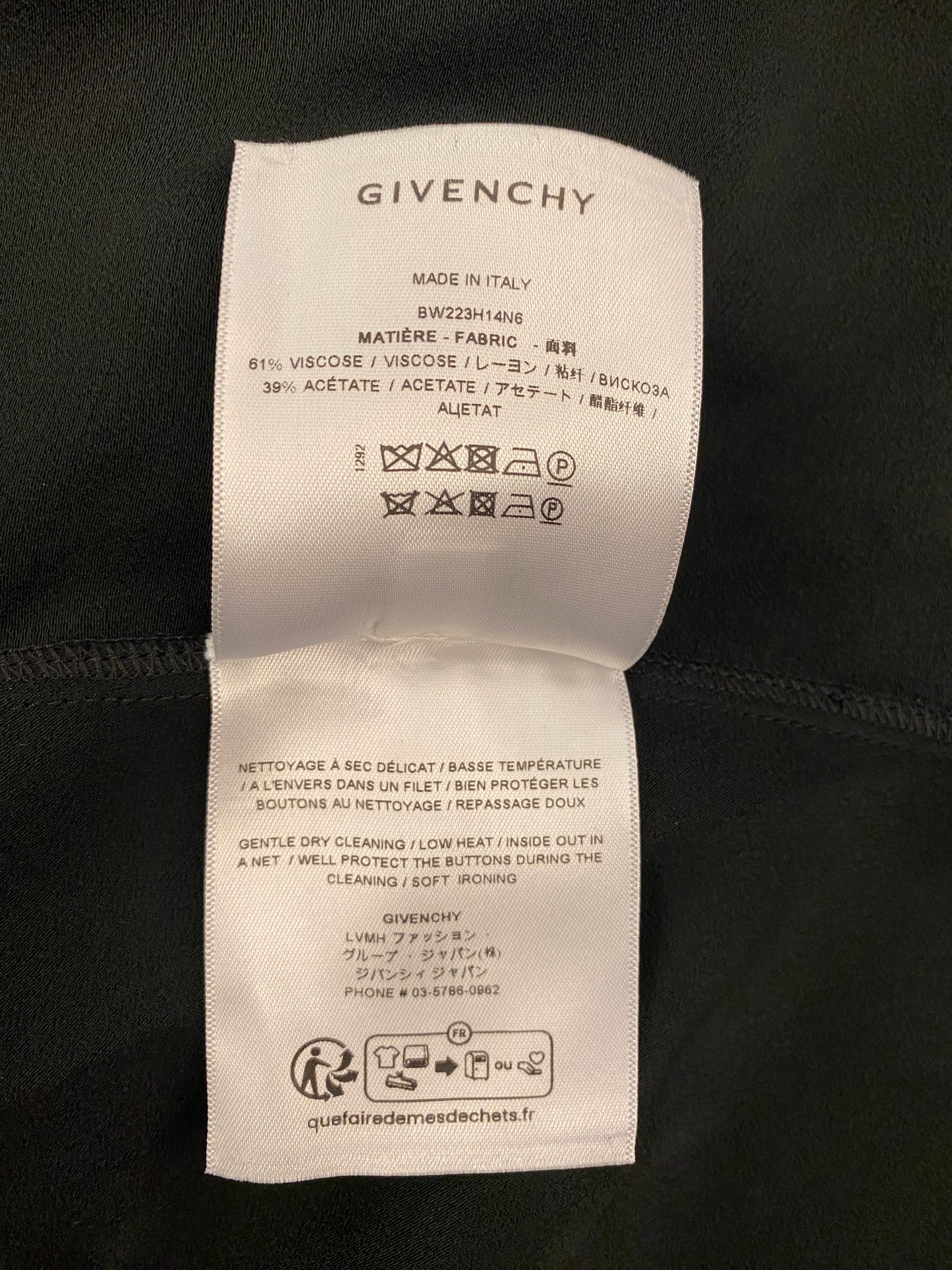 GIVENCHY Embellished Cutout Crepe Dress Size IT 40