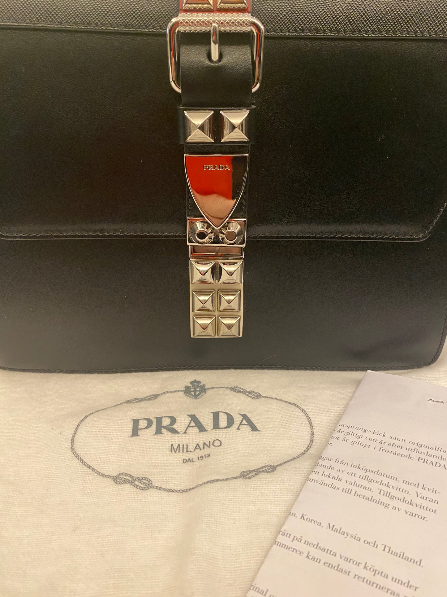 PRADA Elektra Leather Shoulder Bag