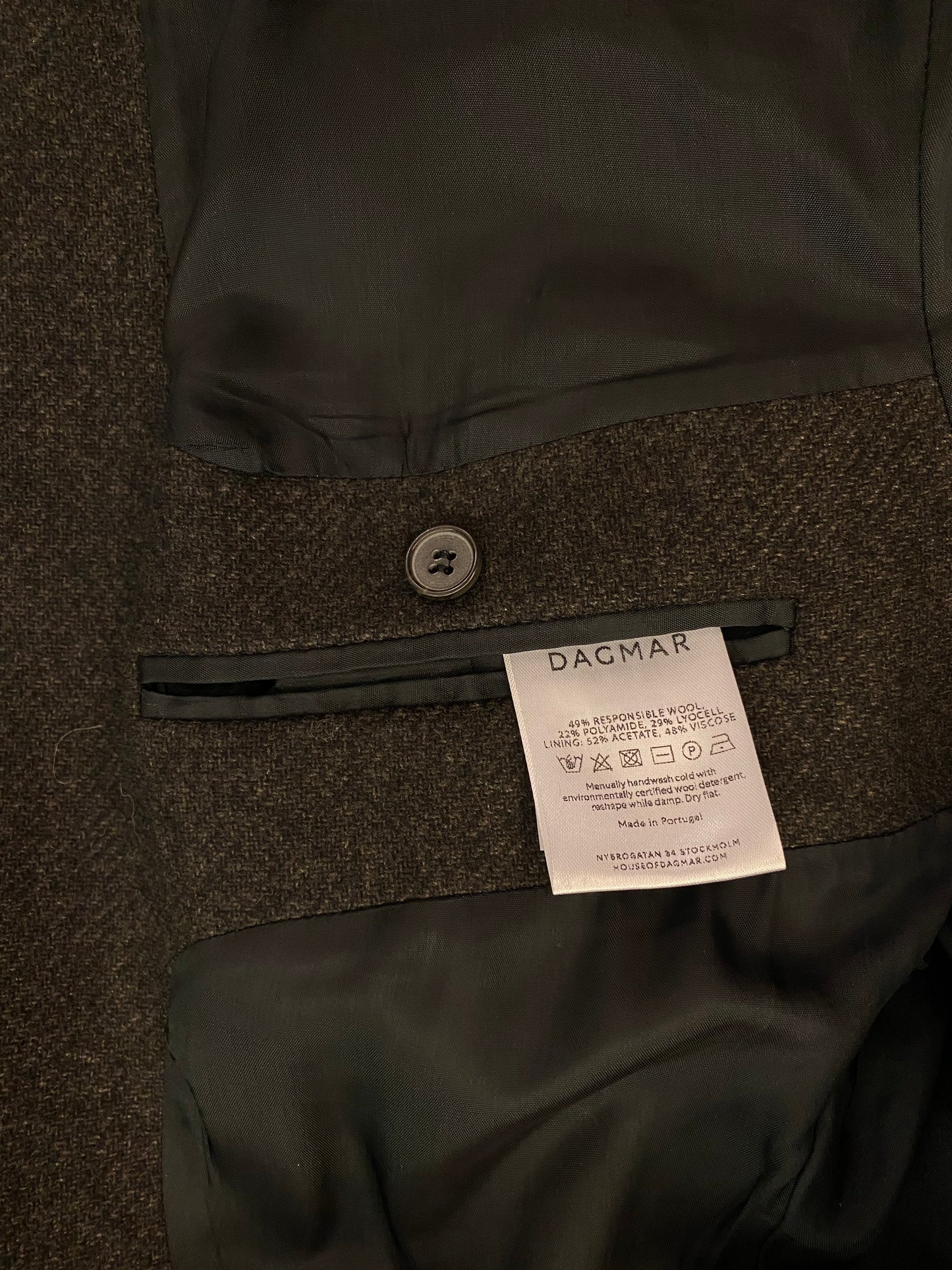 HOUSE OF DAGMAR Wool Fitted Blazer Size 38