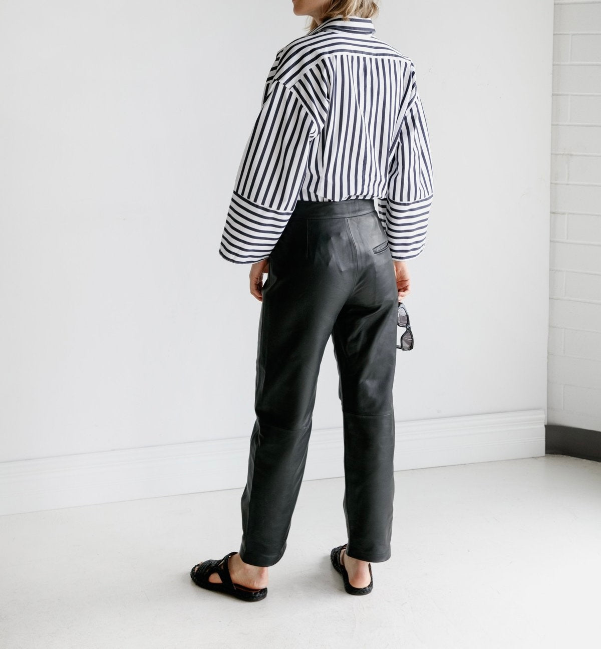 TOTÊME Novara Leather Trousers Size L