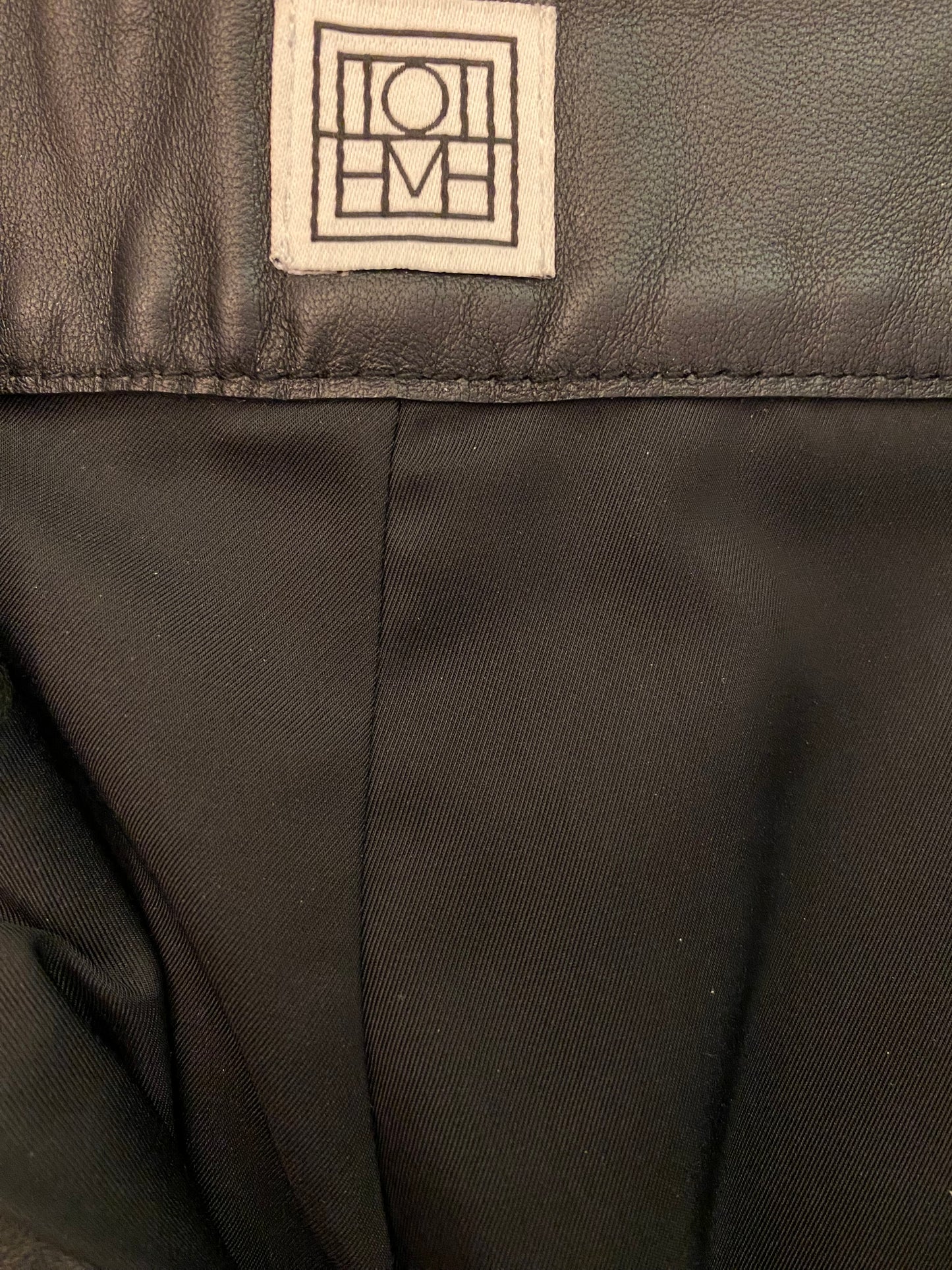 TOTÊME Novara Leather Trousers Size L