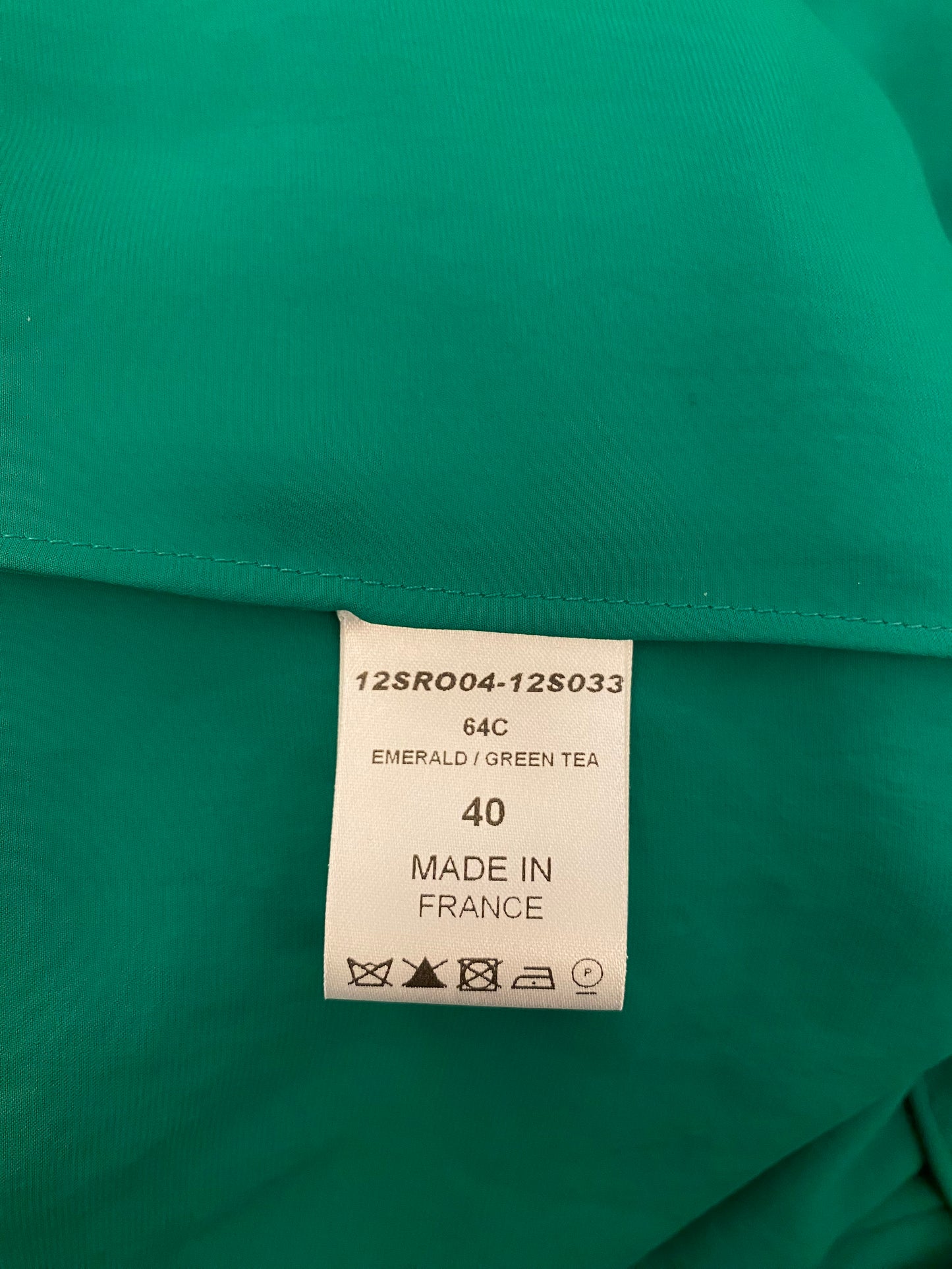 CHLOE Emerald Green Maxi Dress Size Fr 40