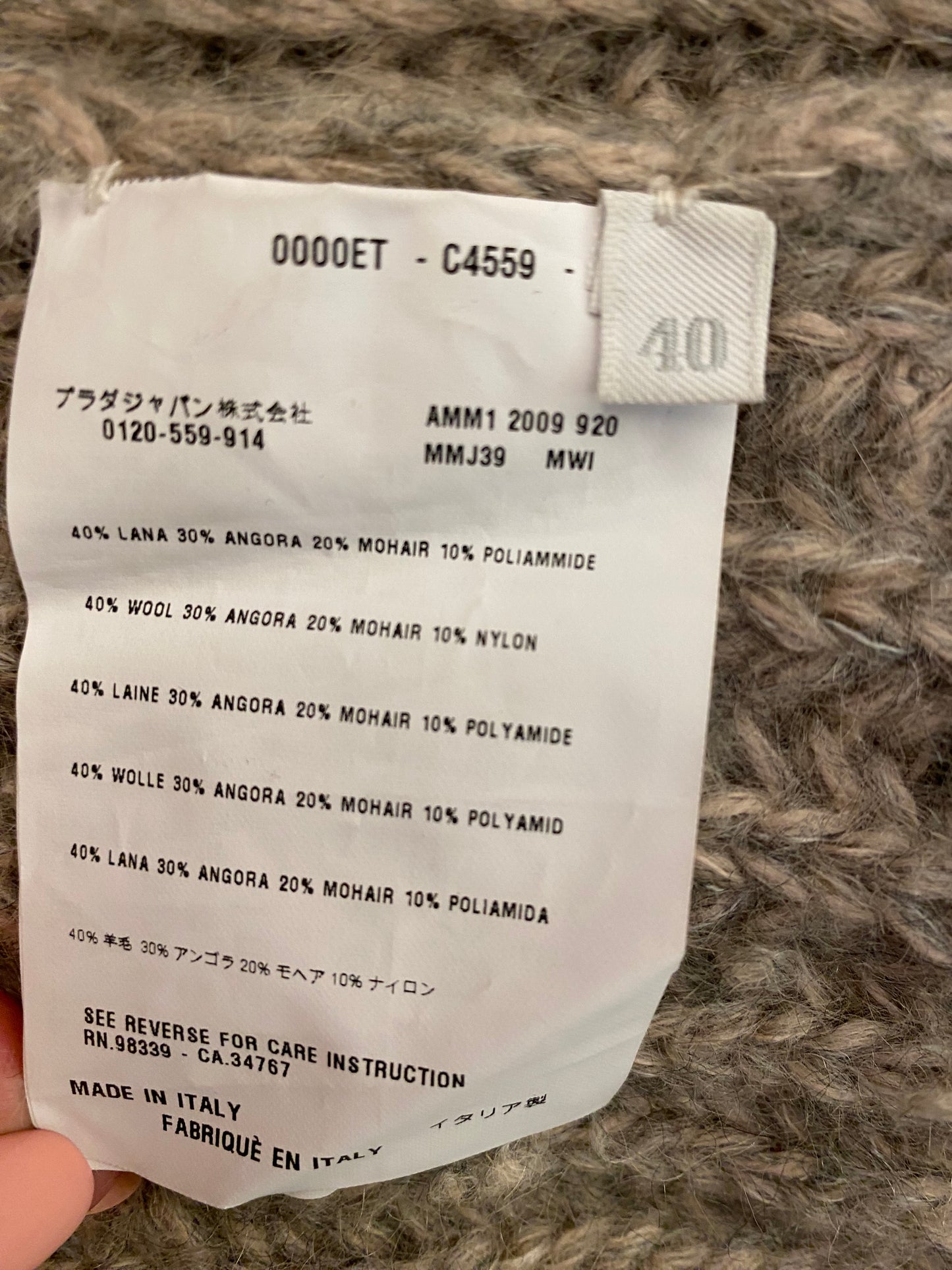 MIU MIU Wool Cardigan Size It 40 Eu 36